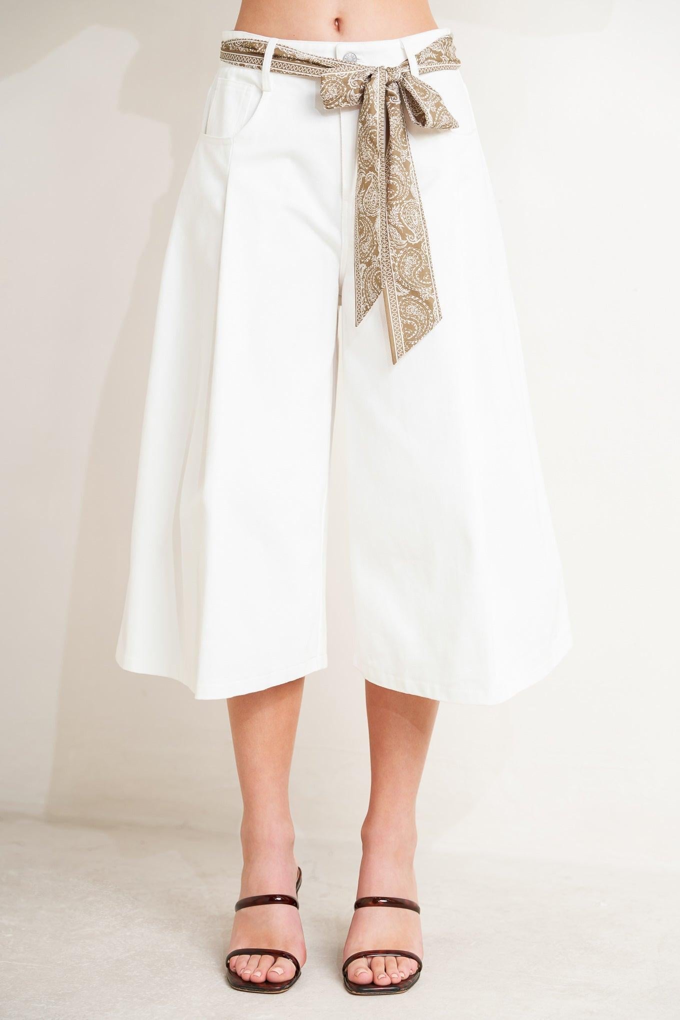 MARBELLA MOMENT WOVEN CULOTTE PANTS