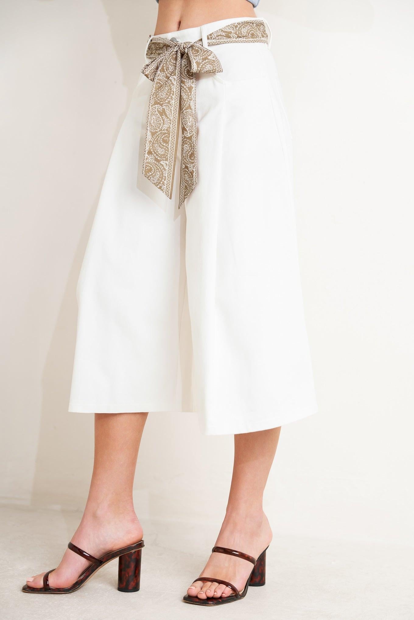 MARBELLA MOMENT WOVEN CULOTTE PANTS