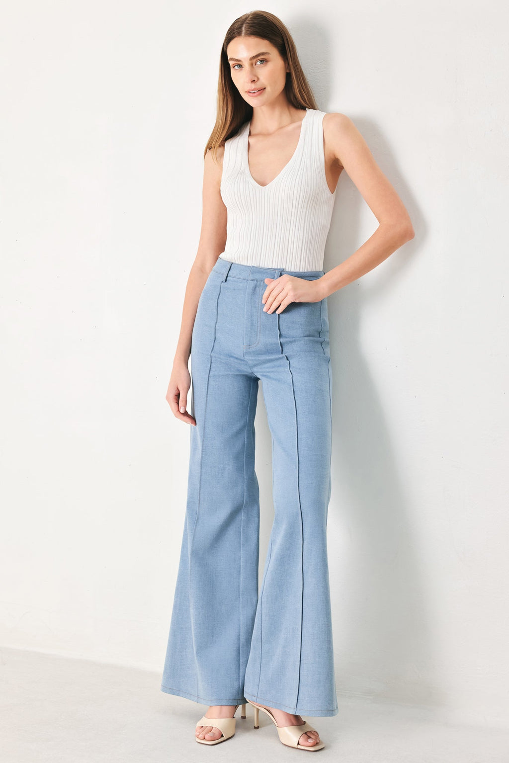 LUNA FLARE WOVEN PANTS