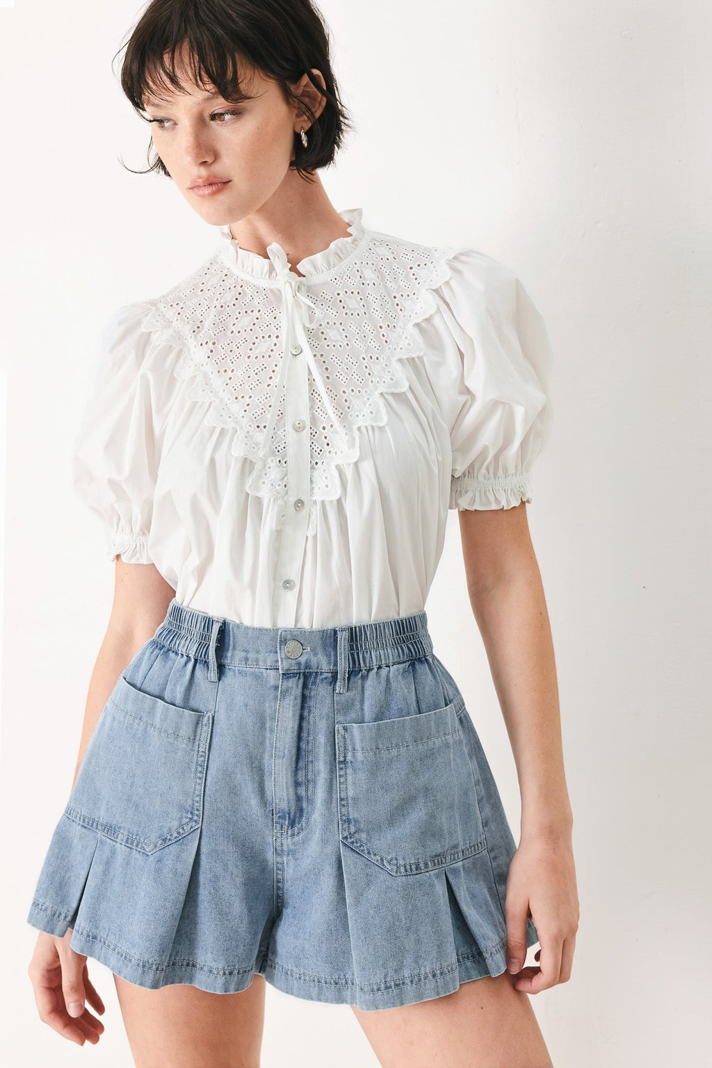 GIRL NEXT DOOR DENIM SHORT