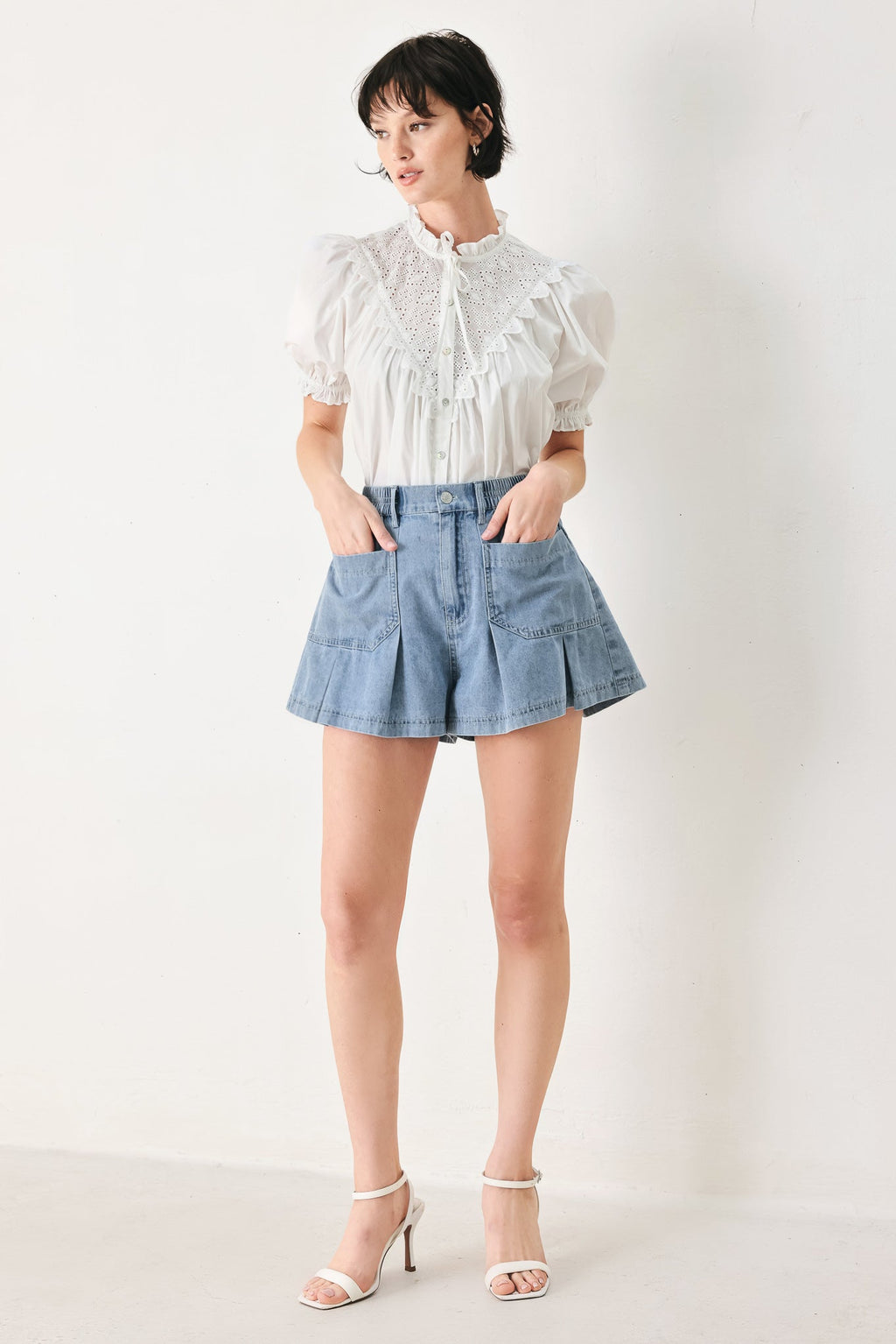 GIRL NEXT DOOR DENIM SHORT