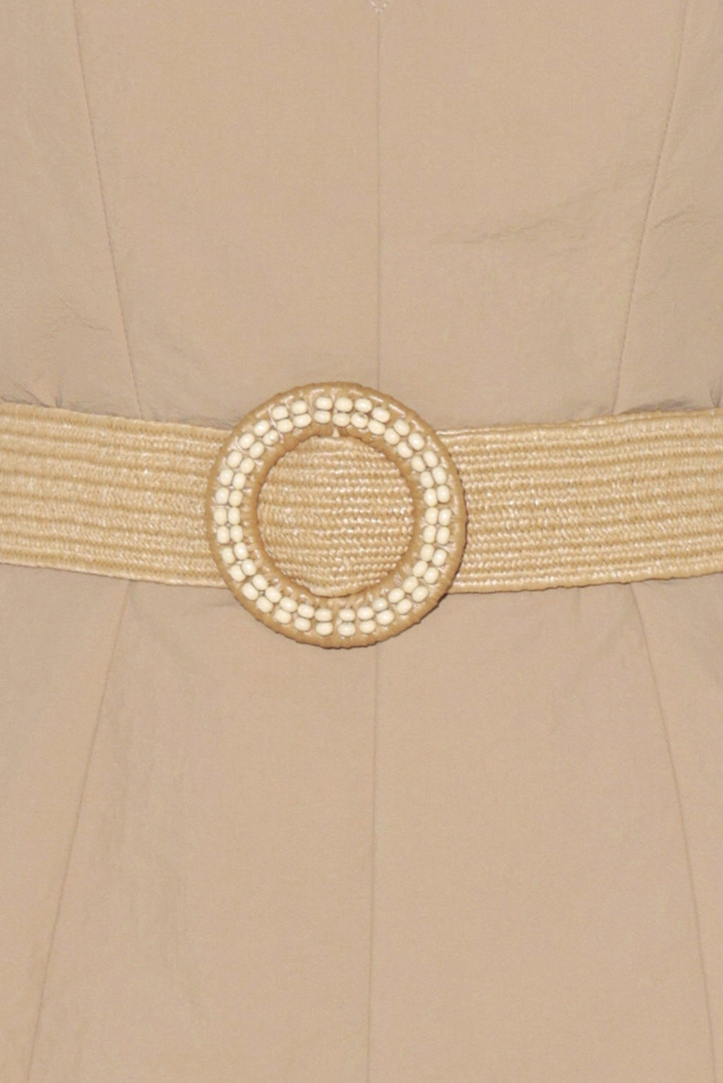 NEUTRAL GODDESS WOVEN JUMPSUIT