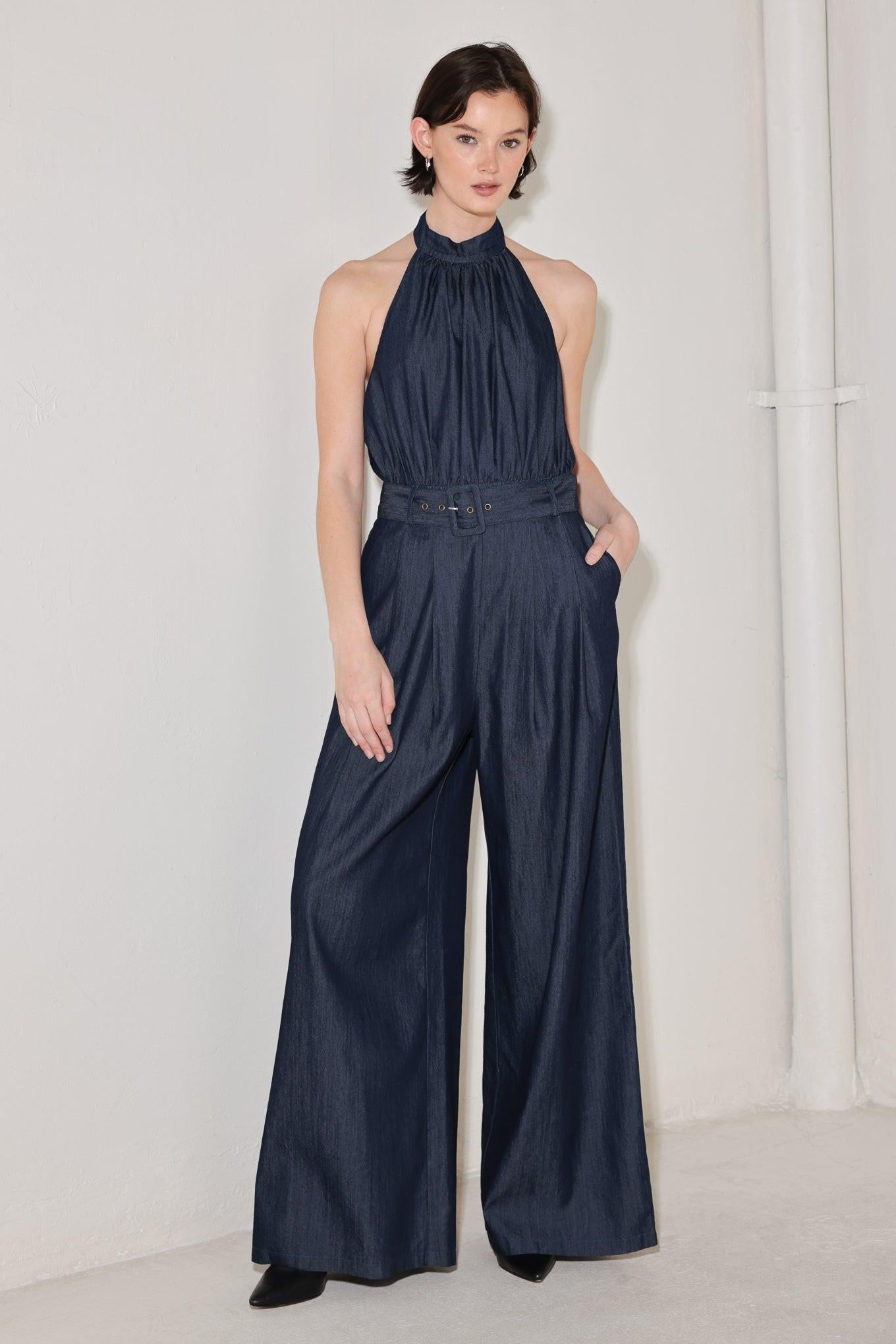 EVENING EDITION WOVEN JUMPSUIT