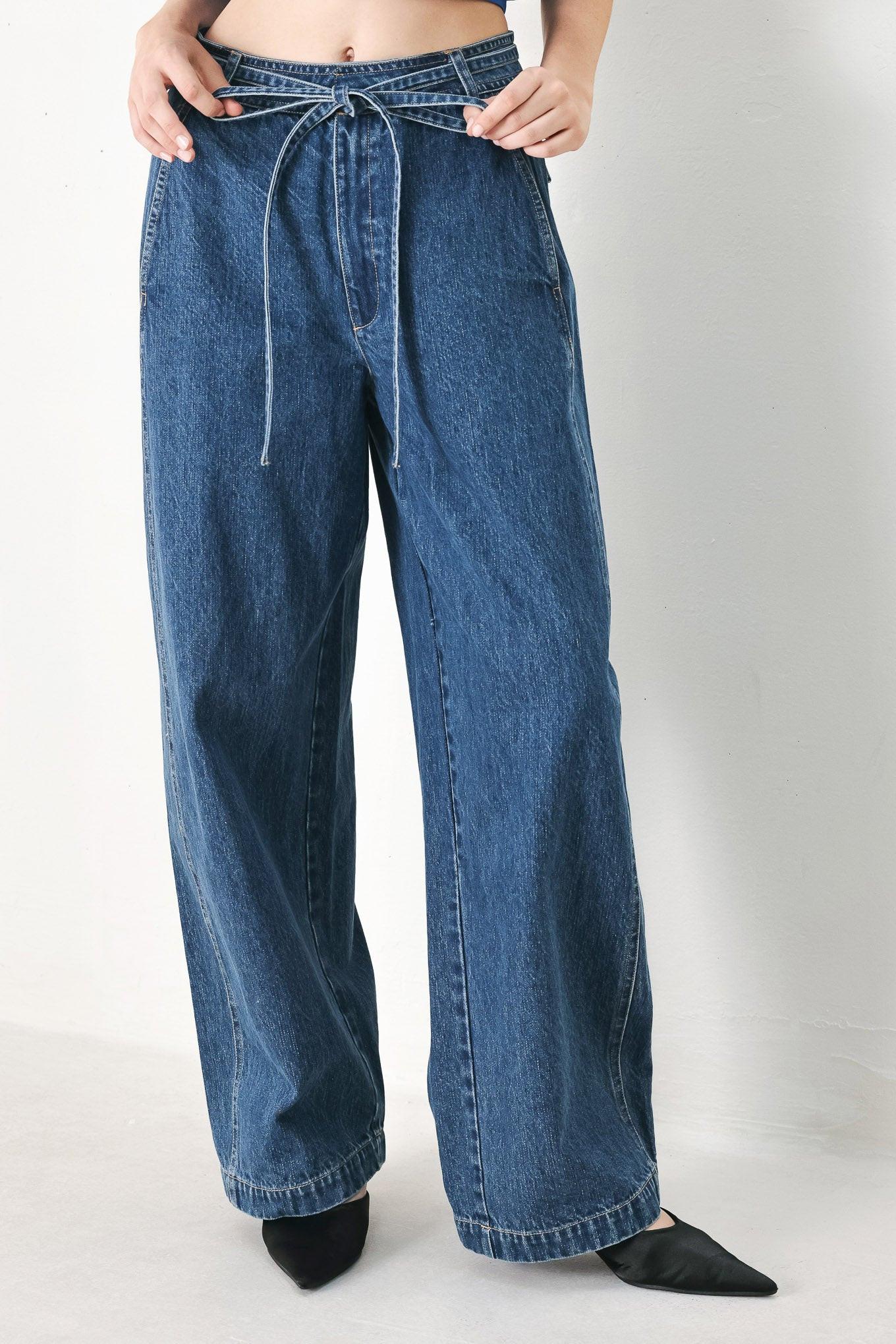 BLUE HONEY OVERSIZE DENIM PANTS