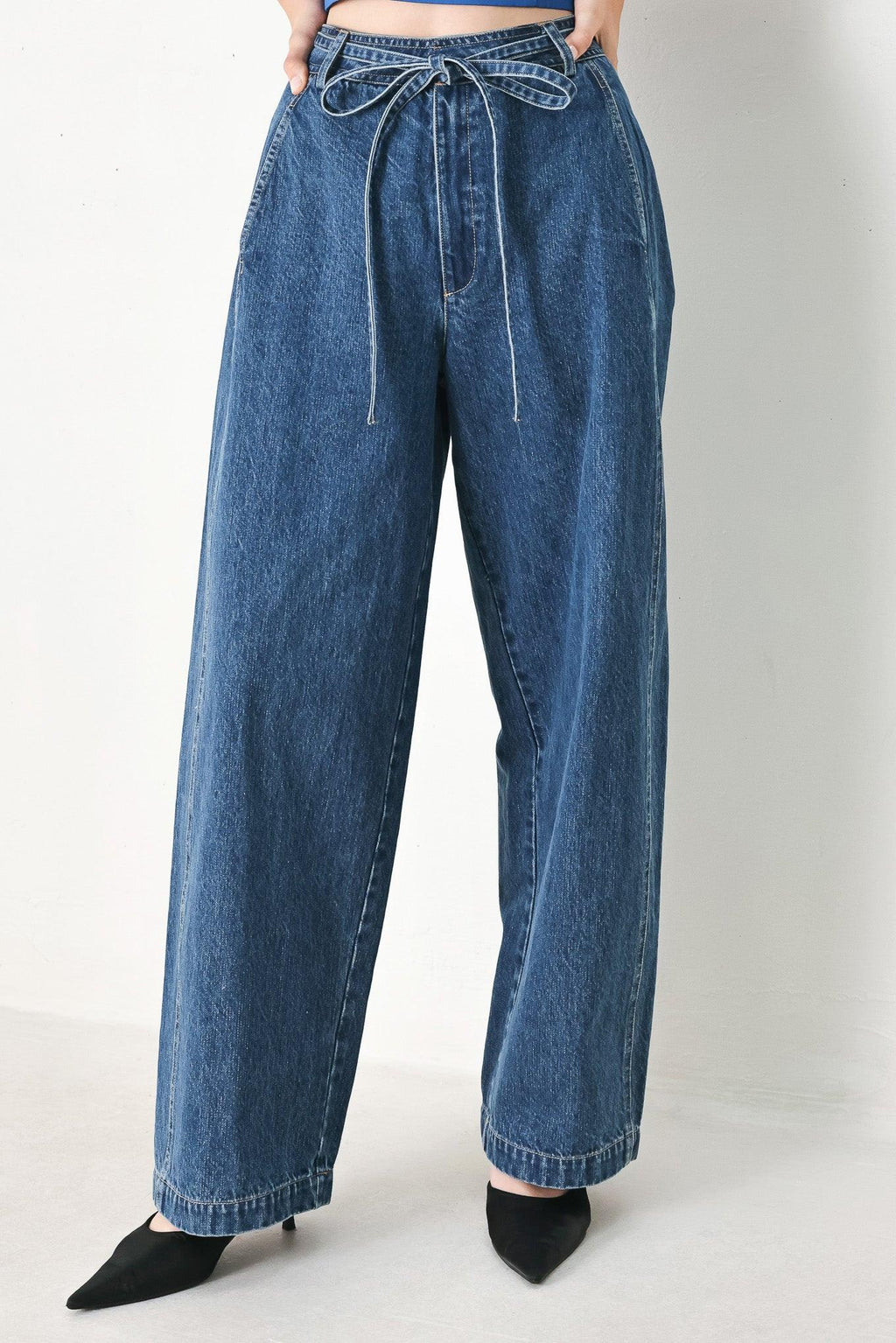 BLUE HONEY OVERSIZE DENIM PANTS