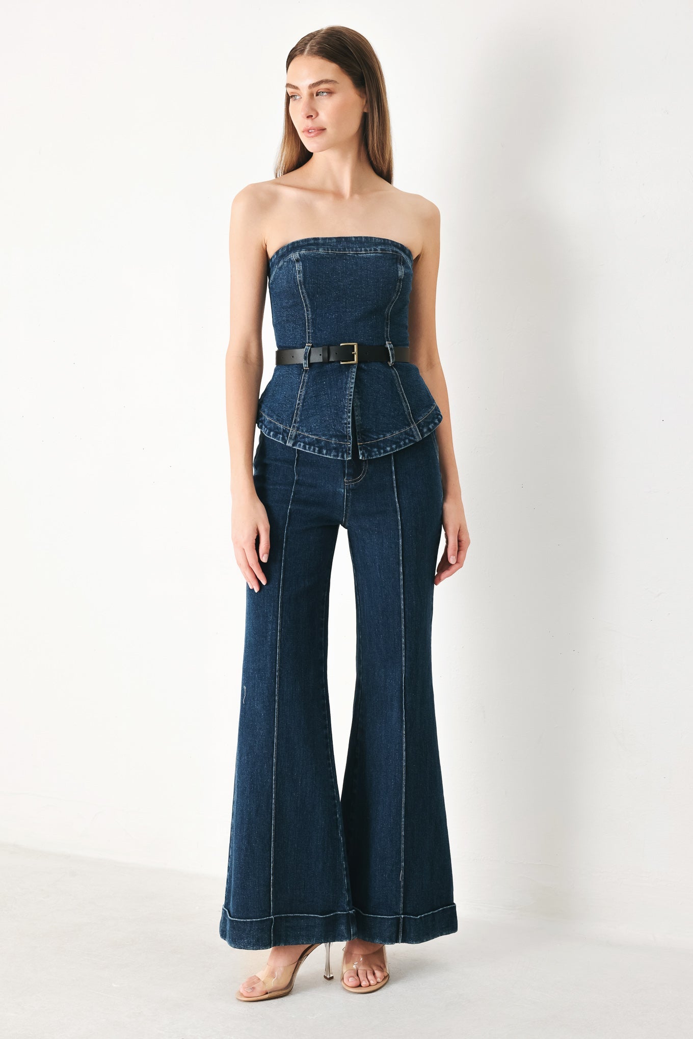 SKYLINE FLARE DENIM PANTS