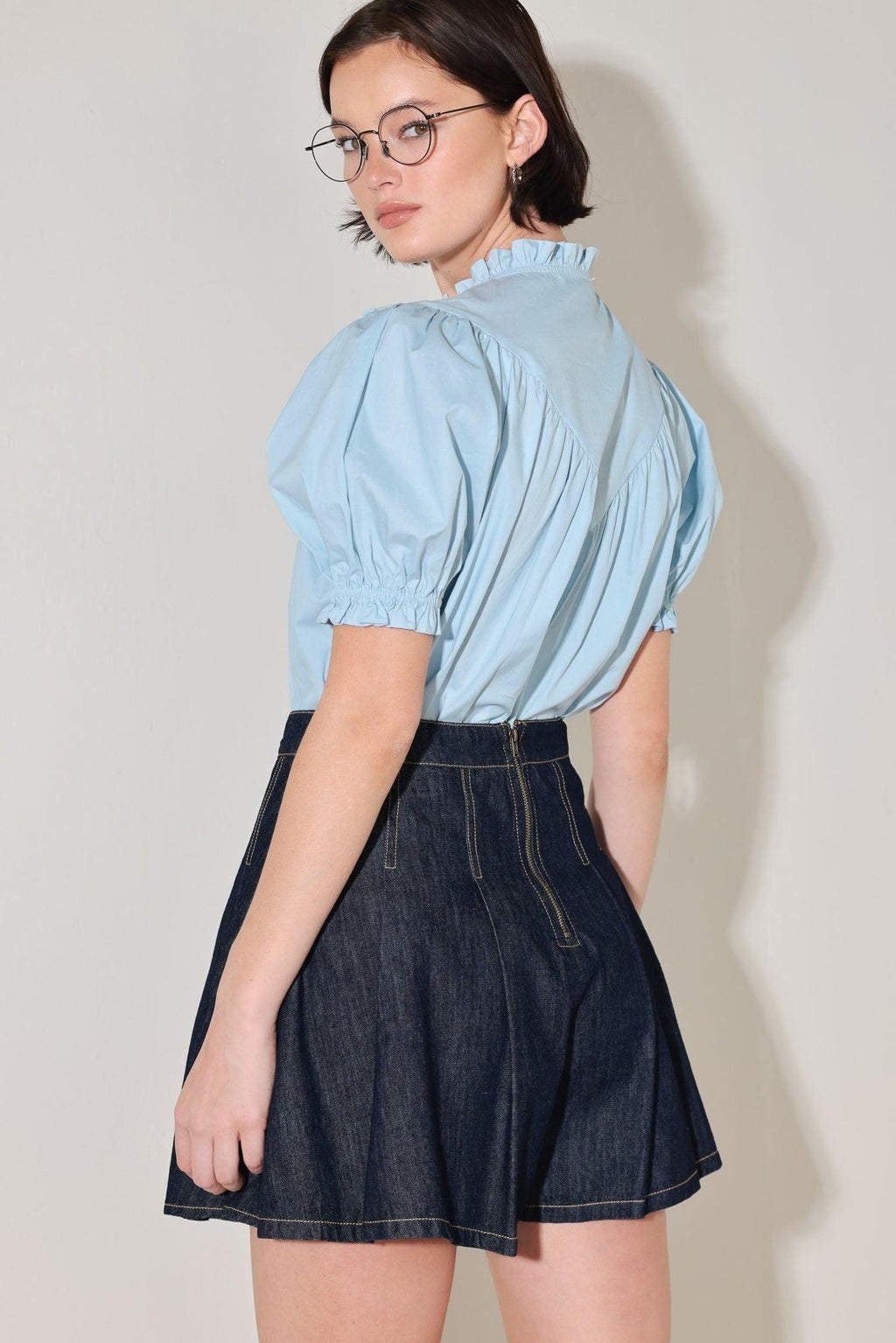 LOVESONG IN DENIM SKORT