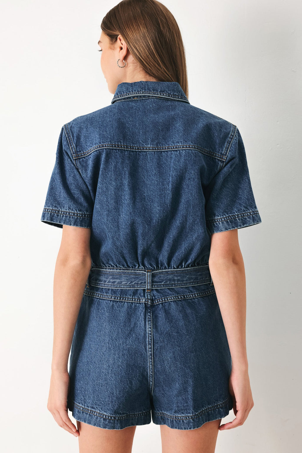 PLAY MODE DENIM ROMPER