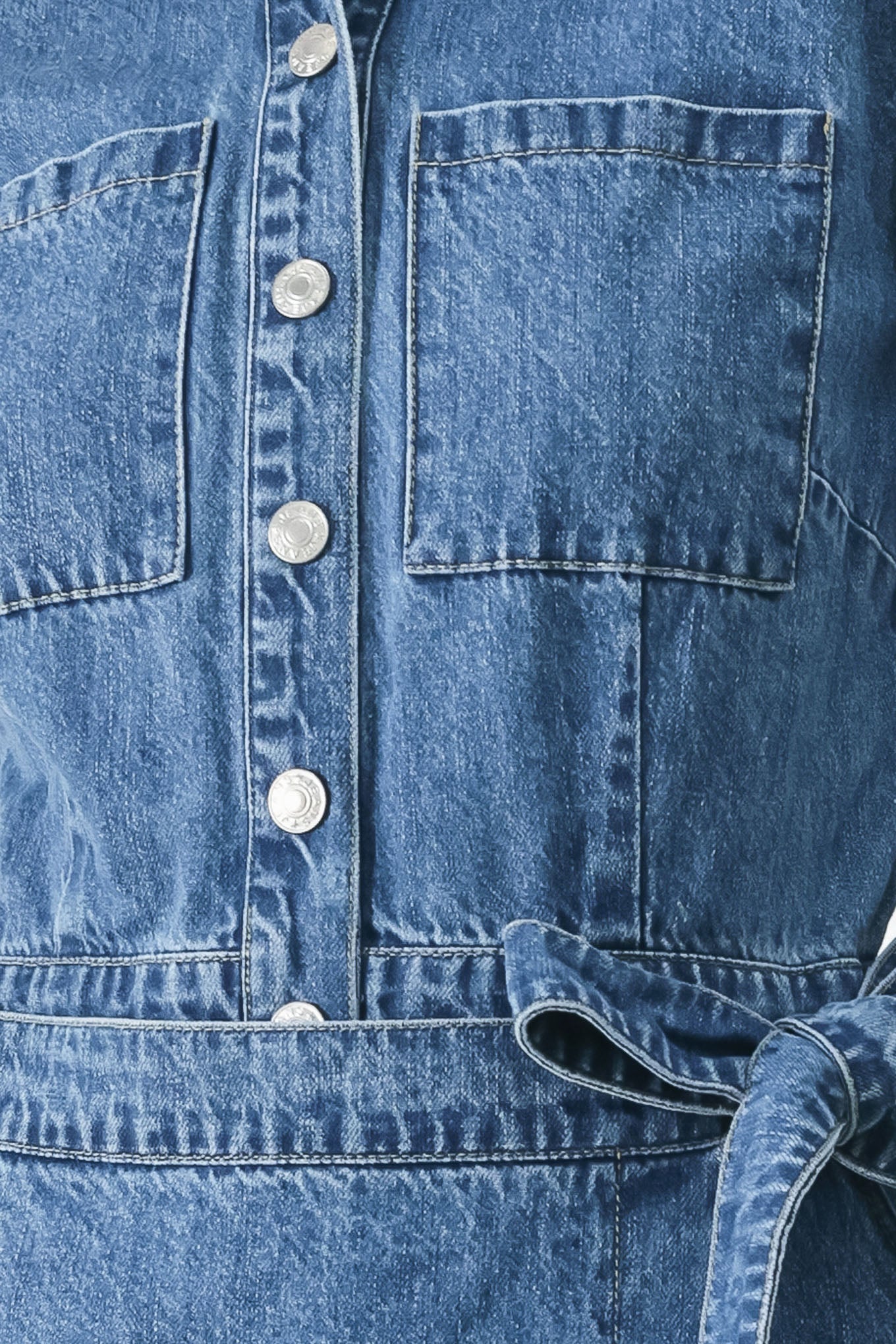 DAILY ROMANCE DENIM SKORT ROMPER