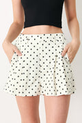 CHAMPAGNE DOTS WOVEN SHORTS
