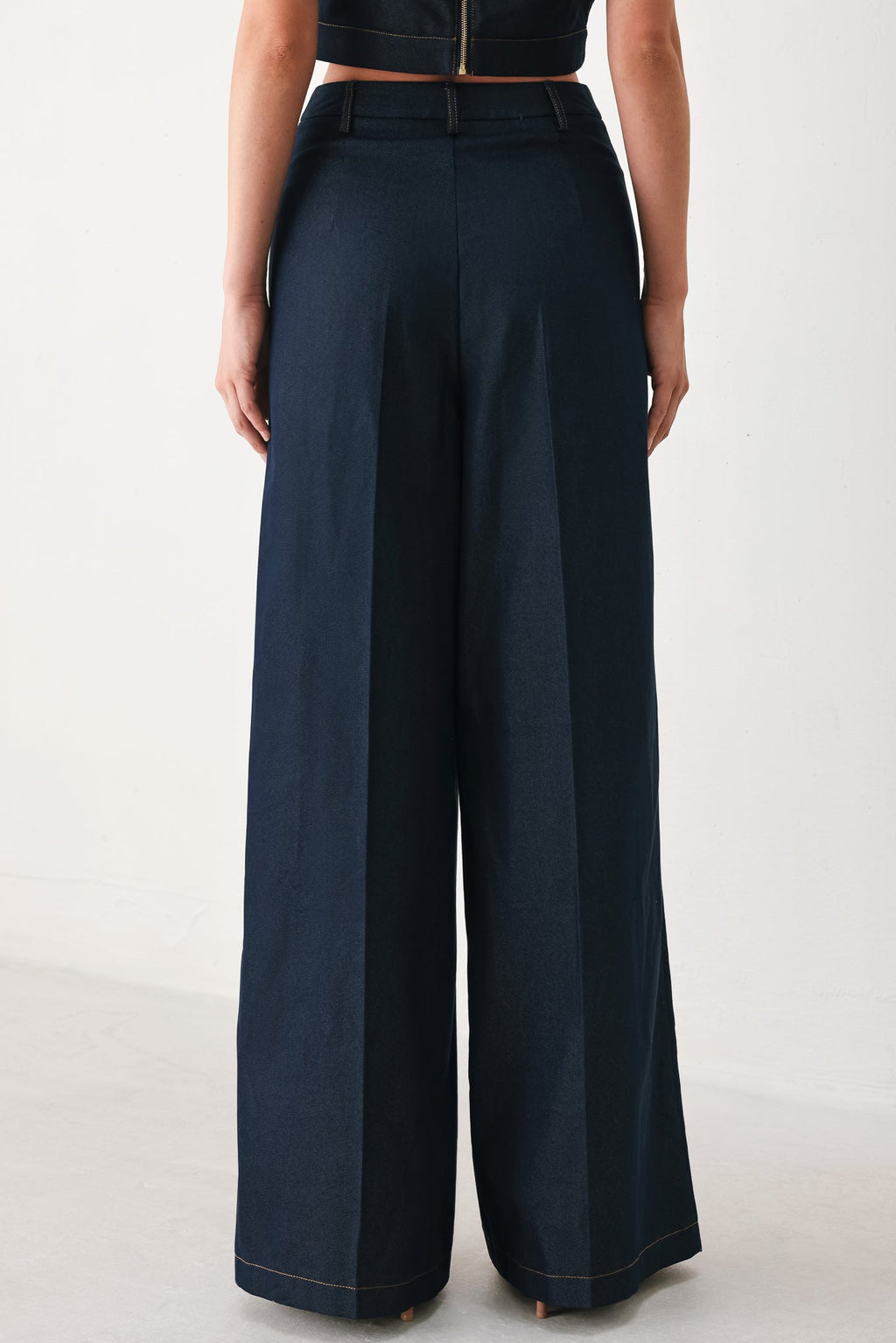 YACHT CLUB WOVEN WIDE LEG PANTS