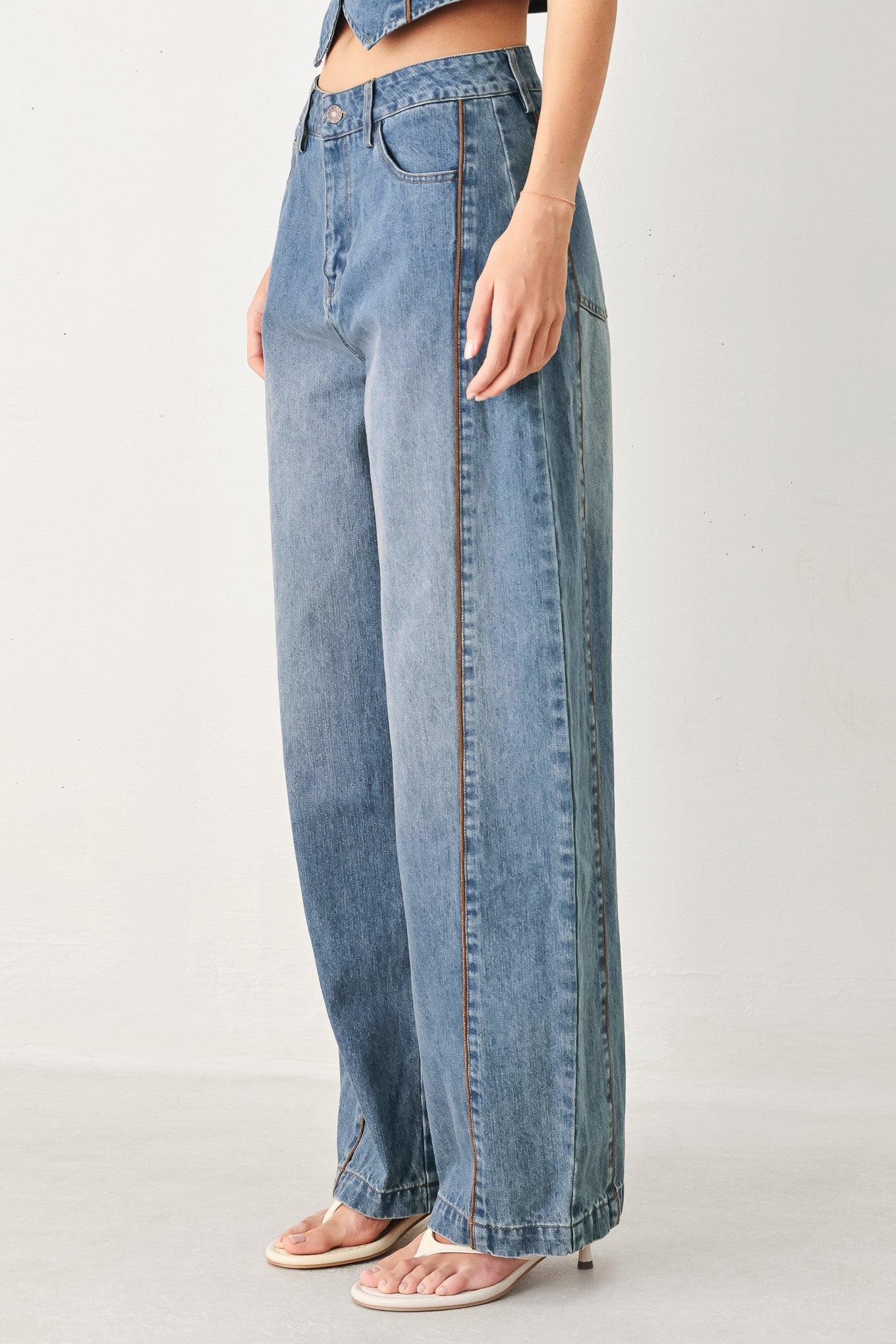 WESTERN MUSE DENIM BALLON PANTS