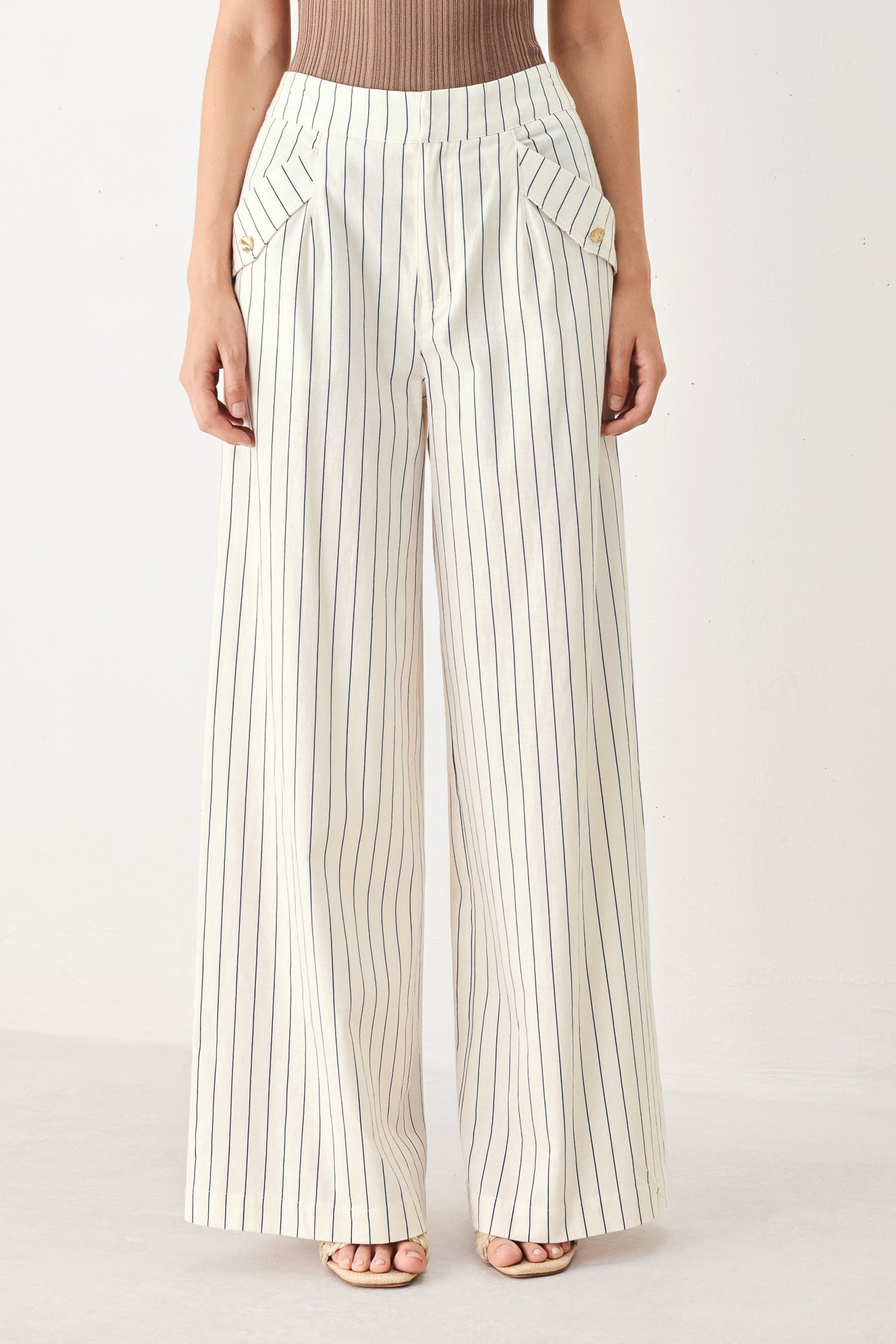 SUTTON STRIPE WOVEN PANTS