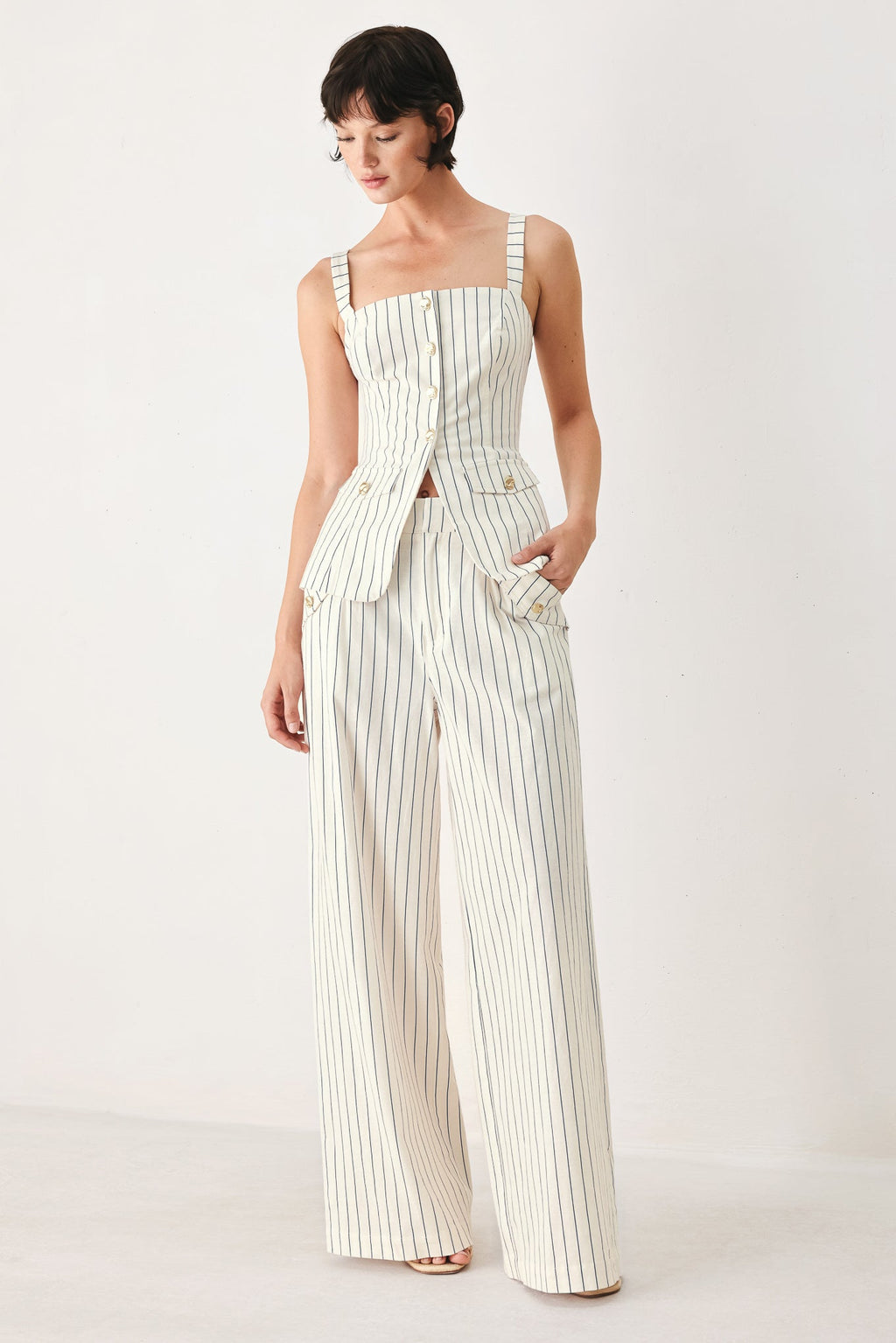 SUTTON STRIPE WOVEN PANTS