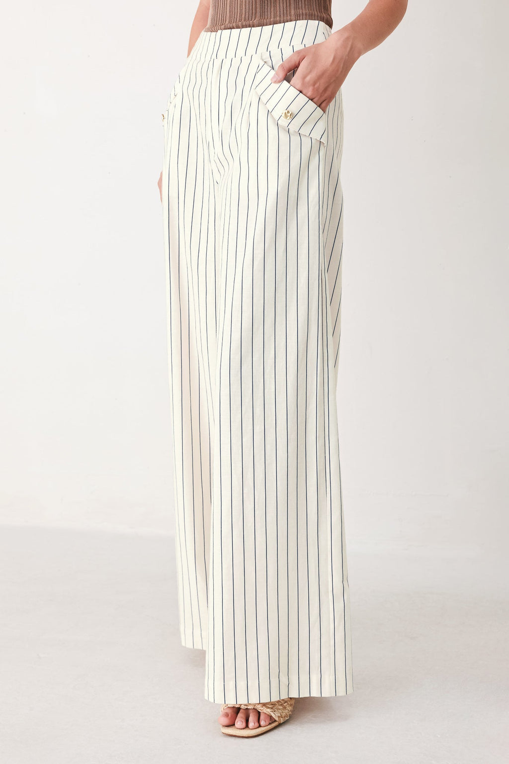 SUTTON STRIPE WOVEN PANTS