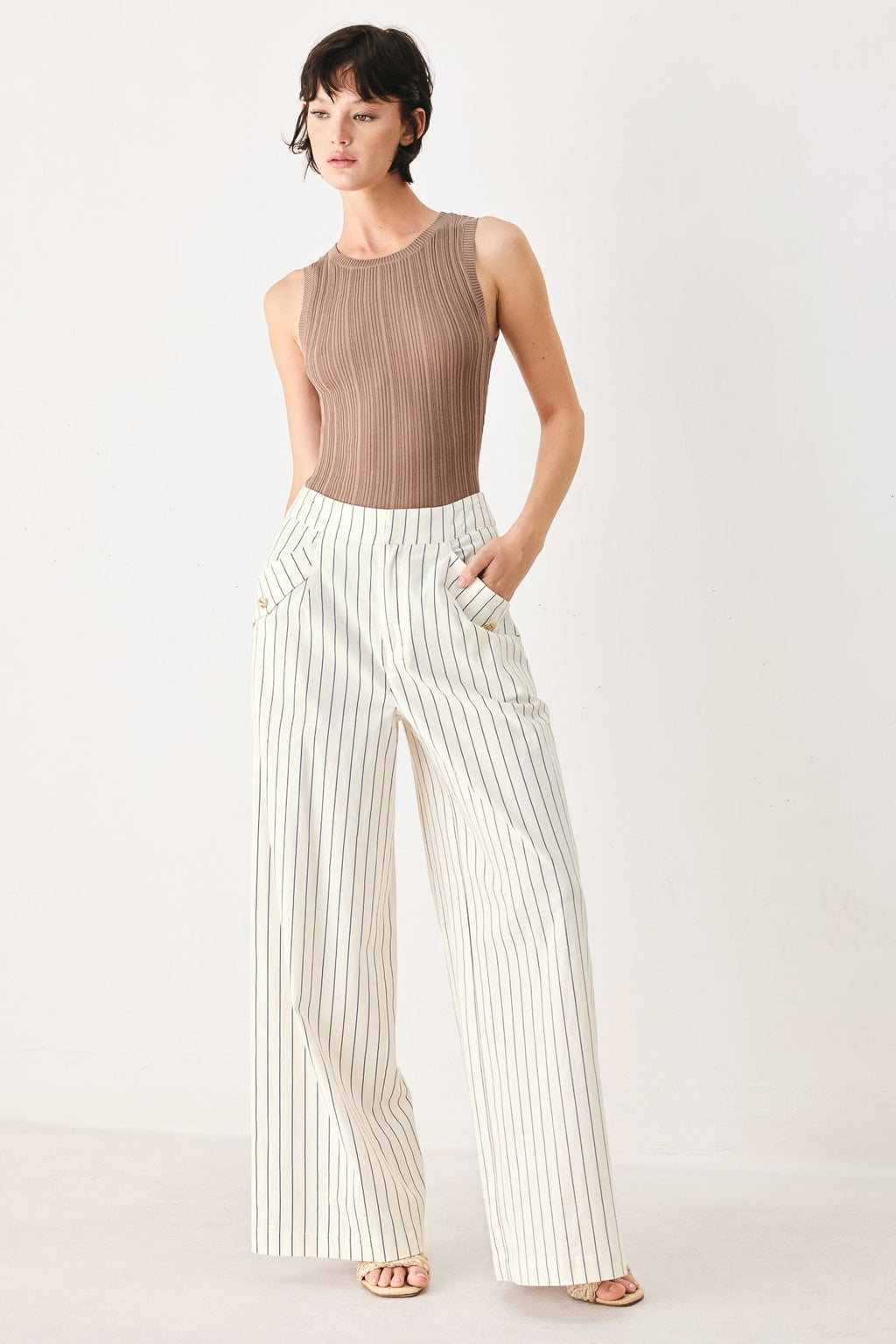 SUTTON STRIPE WOVEN PANTS