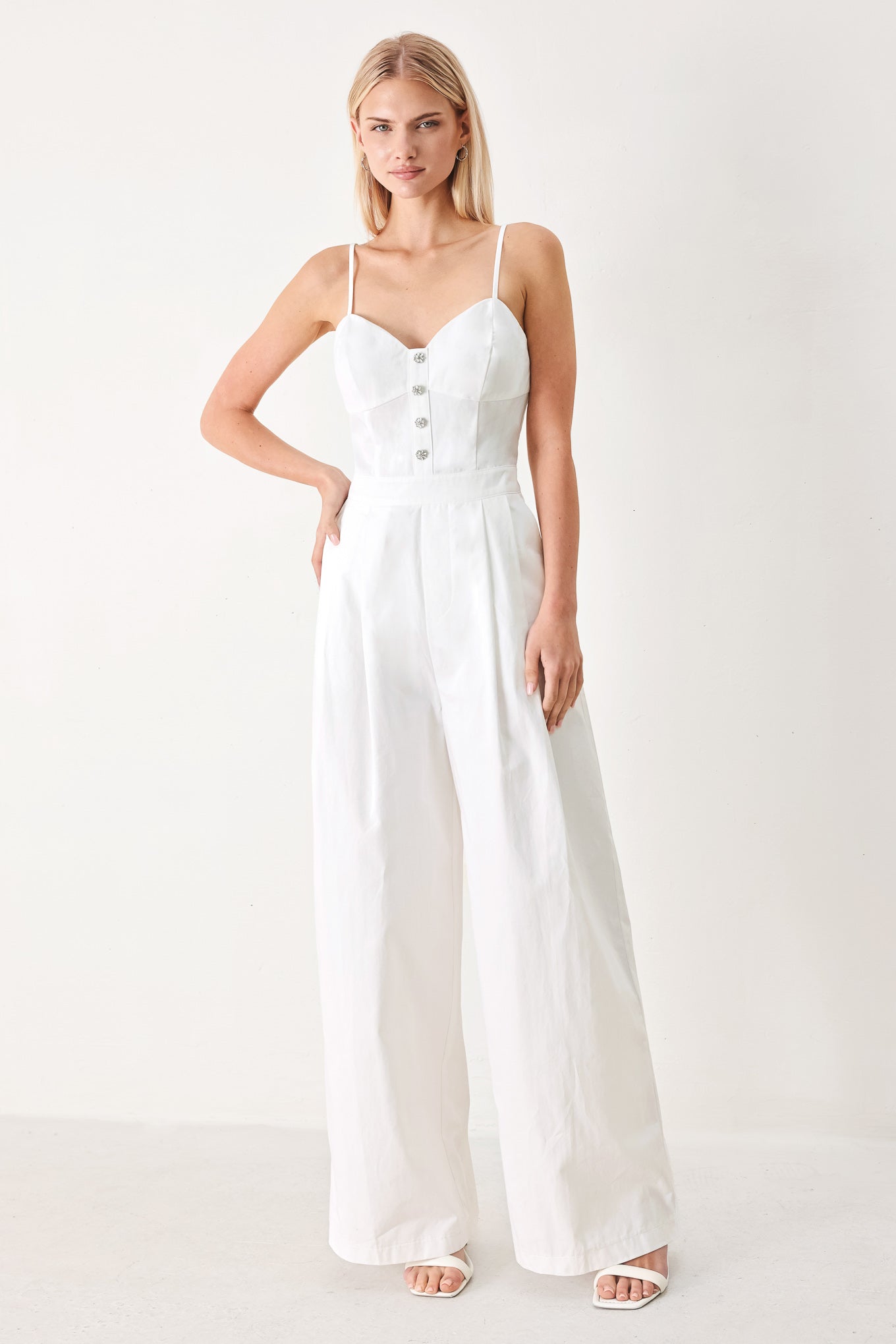 TRUE LOVE LOOK WOVEN JUMPSUIT