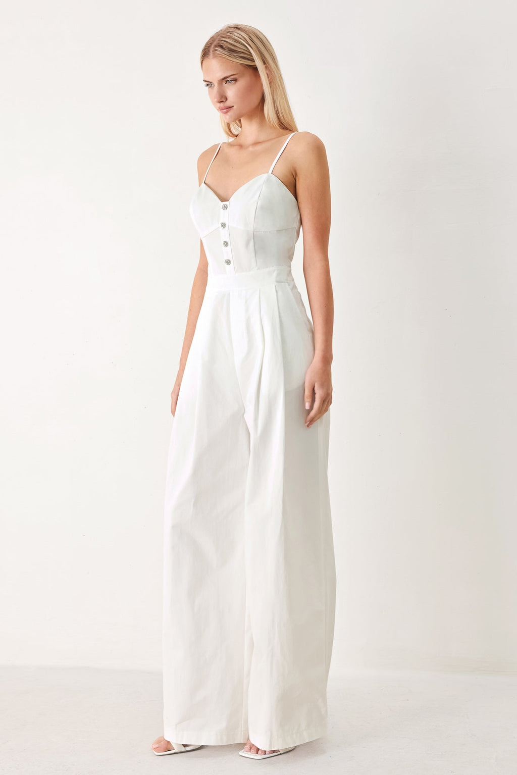 TRUE LOVE LOOK WOVEN JUMPSUIT