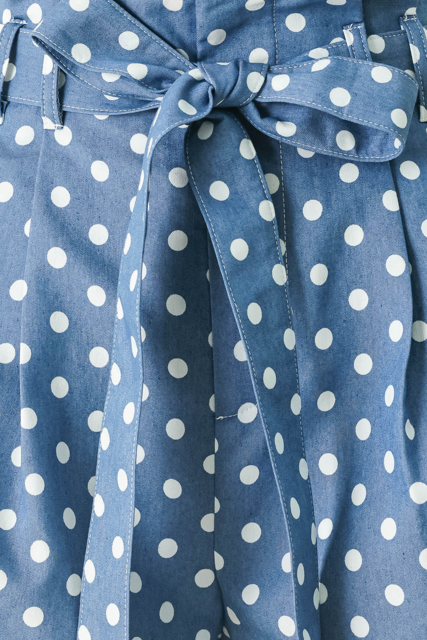 FLIRTY DOTS TIE WOVEN SHORTS