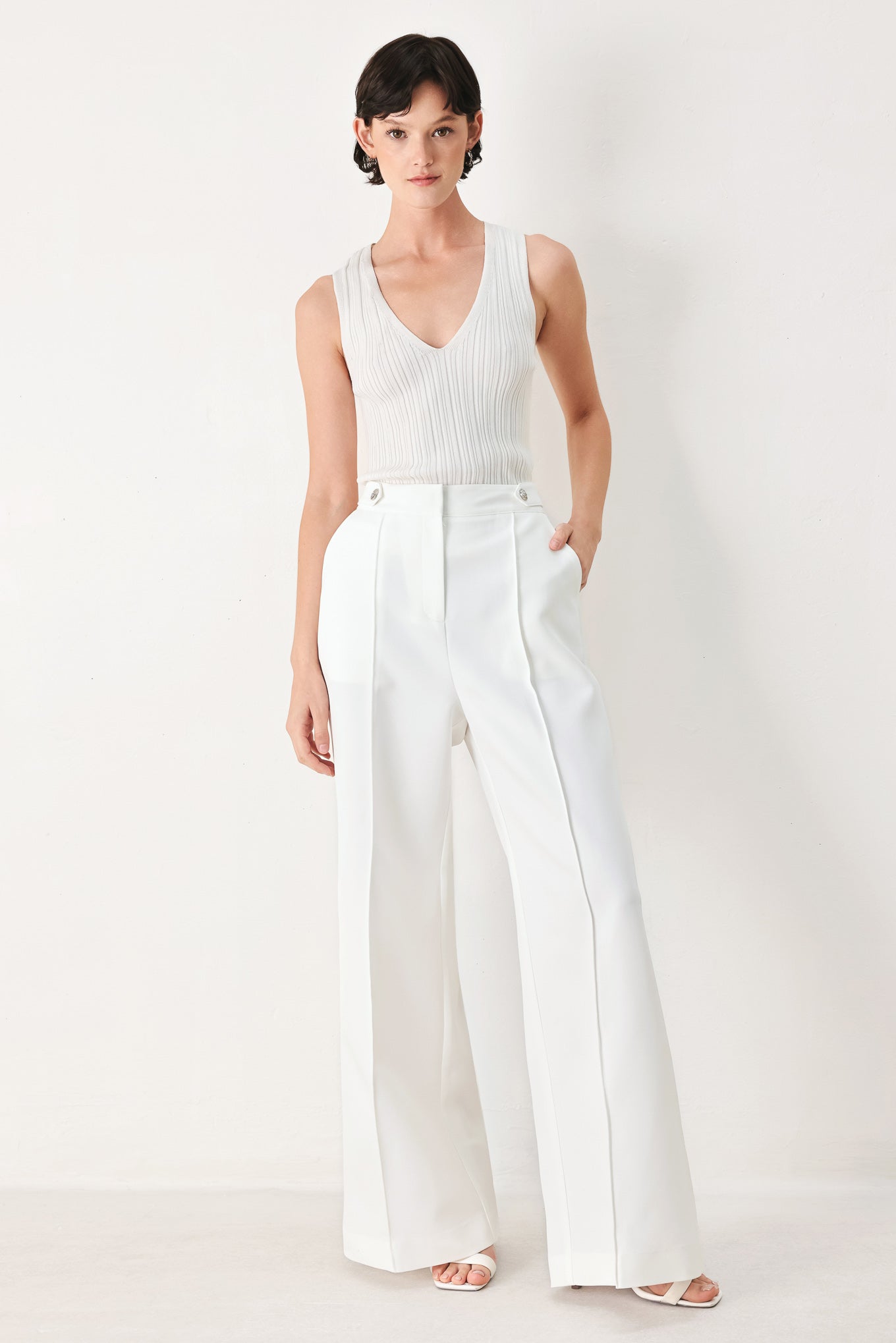 CRYSTAL BAY WOVEN WIDE LEG PANTS