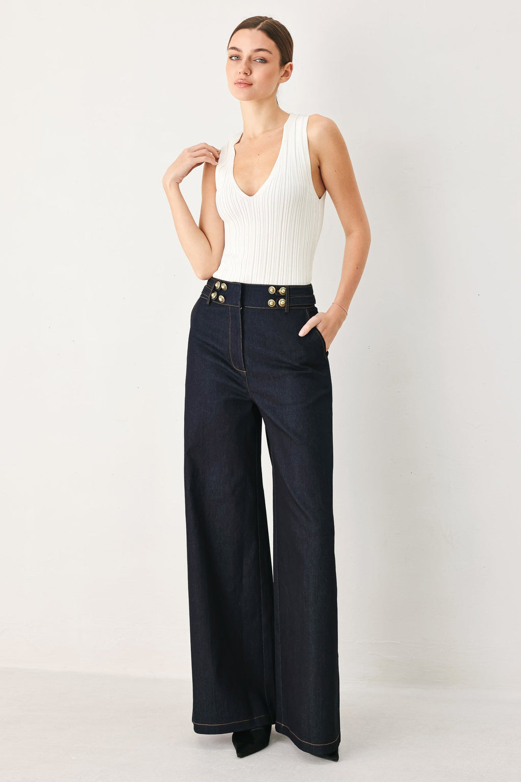 DARK INDIGO DENIM PANTS