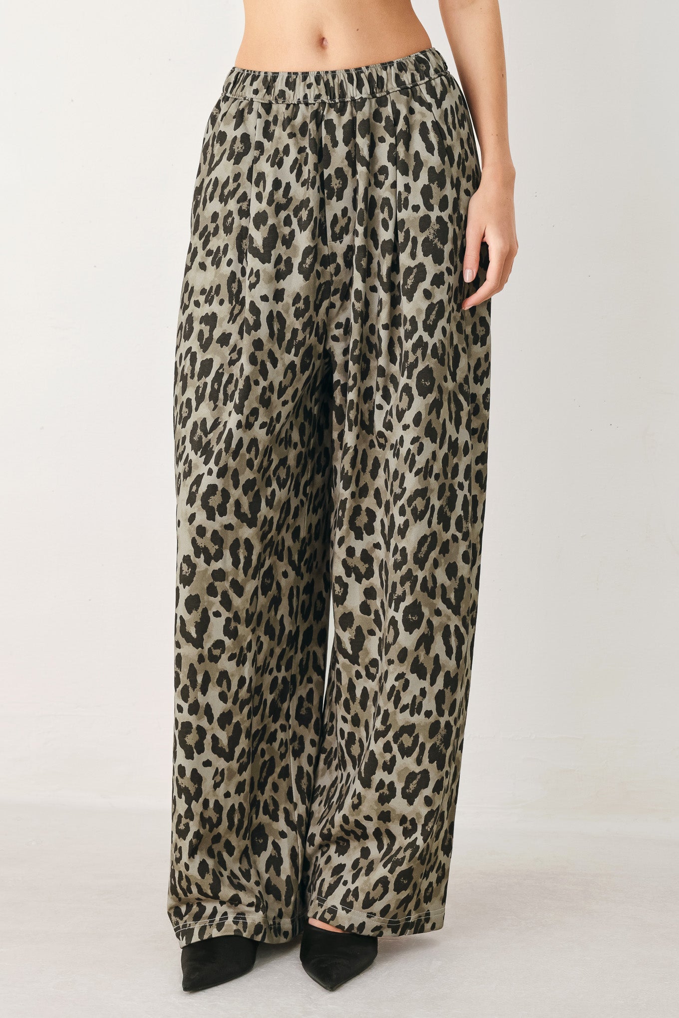 LEOPARD LUXE WOVEN PANTS