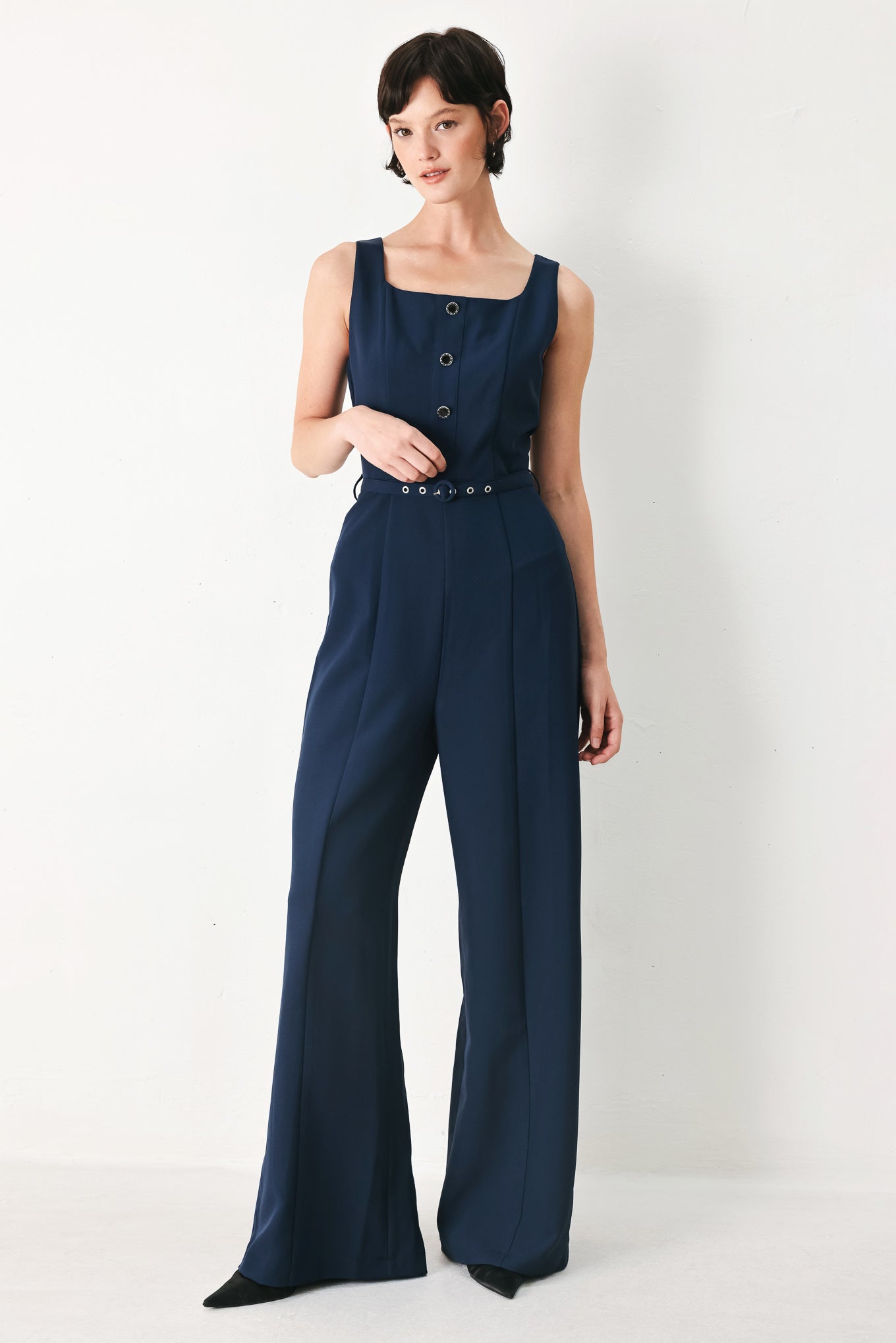 AFTER HOURS ELEGANCE WOVEN JUMPSUIT
