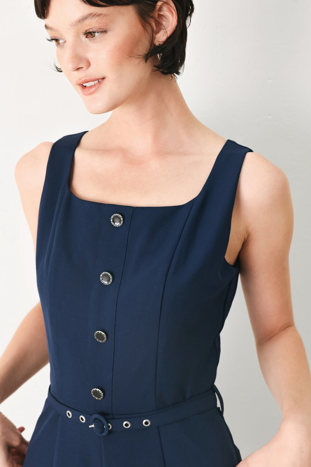 AFTER HOURS ELEGANCE WOVEN JUMPSUIT