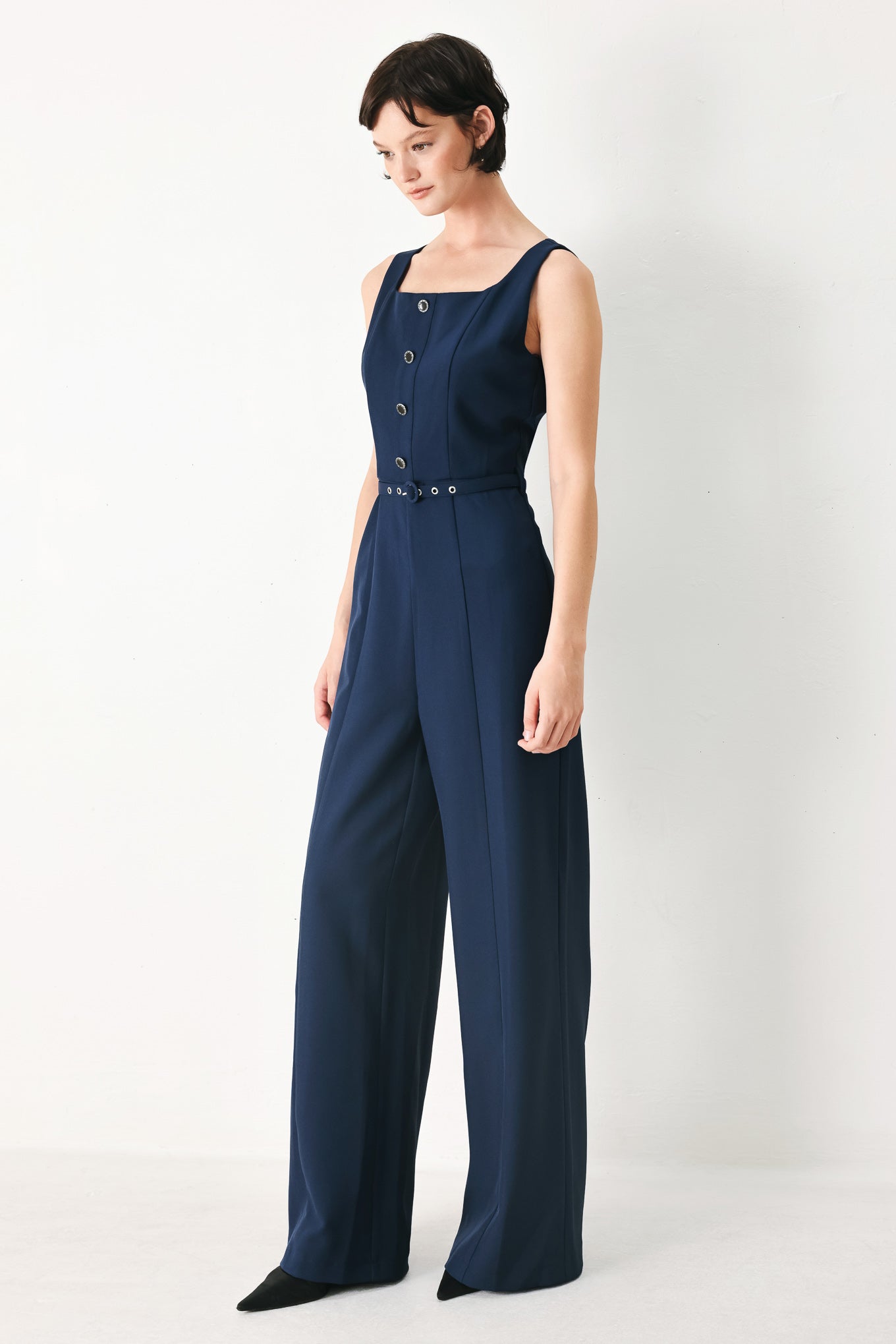 AFTER HOURS ELEGANCE WOVEN JUMPSUIT