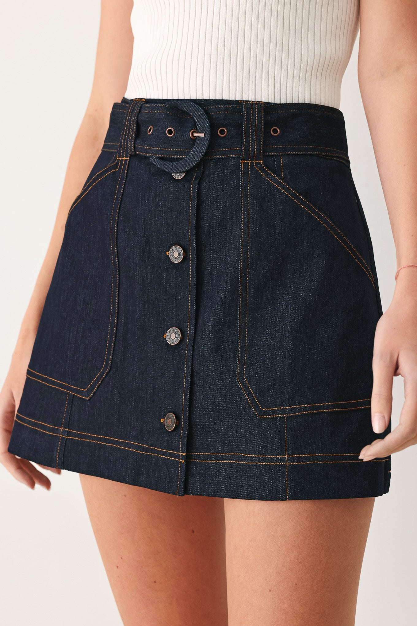 CHIC CHARM DENIM SKORT