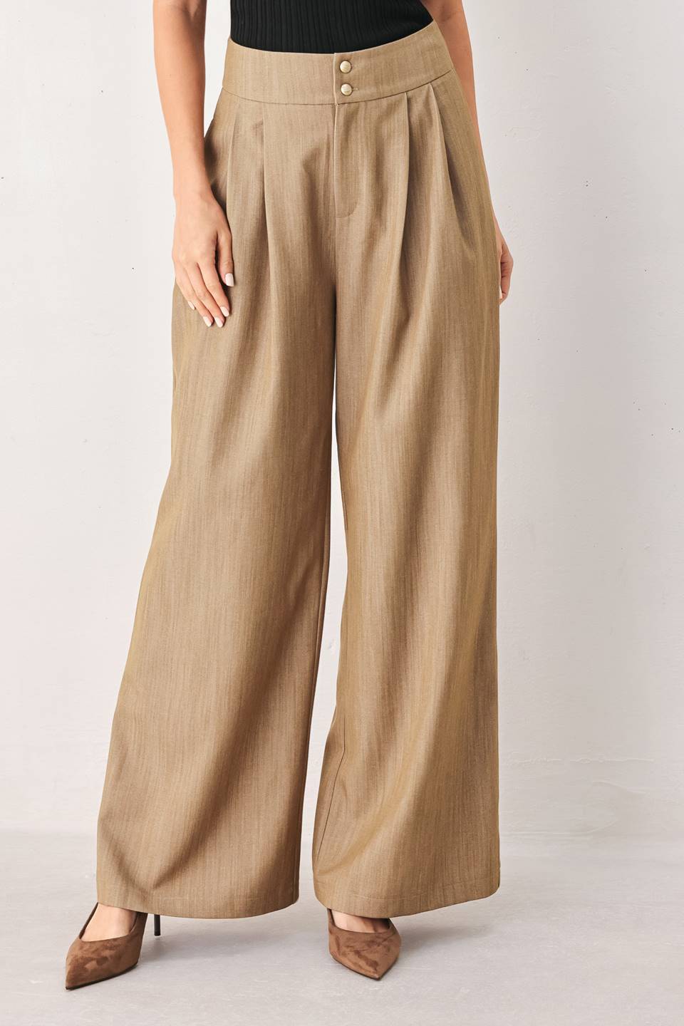 STONEWASH RELAXED WOVEN PANTS