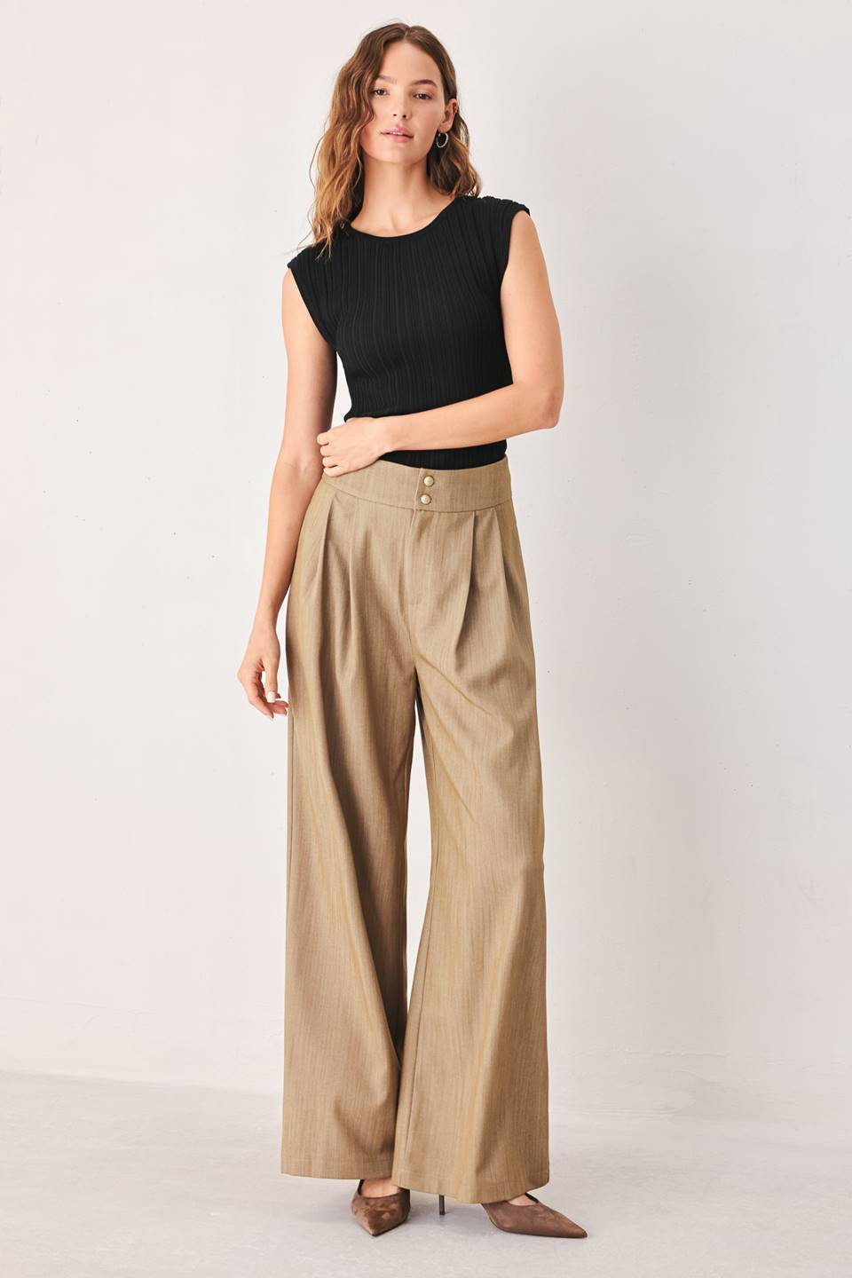 STONEWASH RELAXED WOVEN PANTS