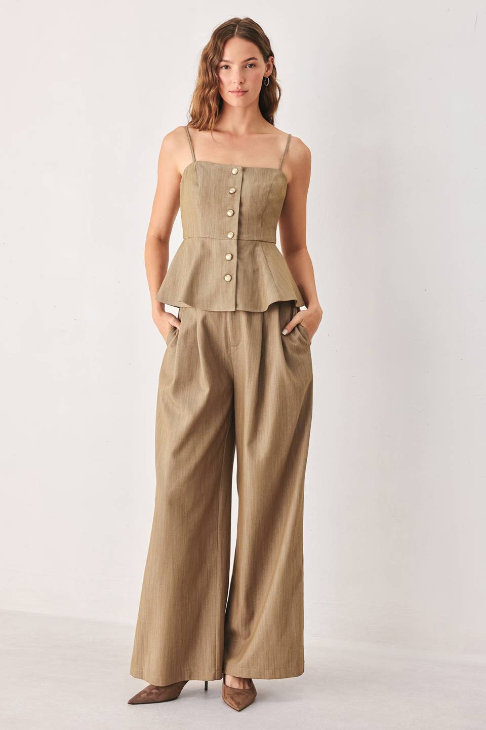 STONEWASH RELAXED WOVEN PANTS