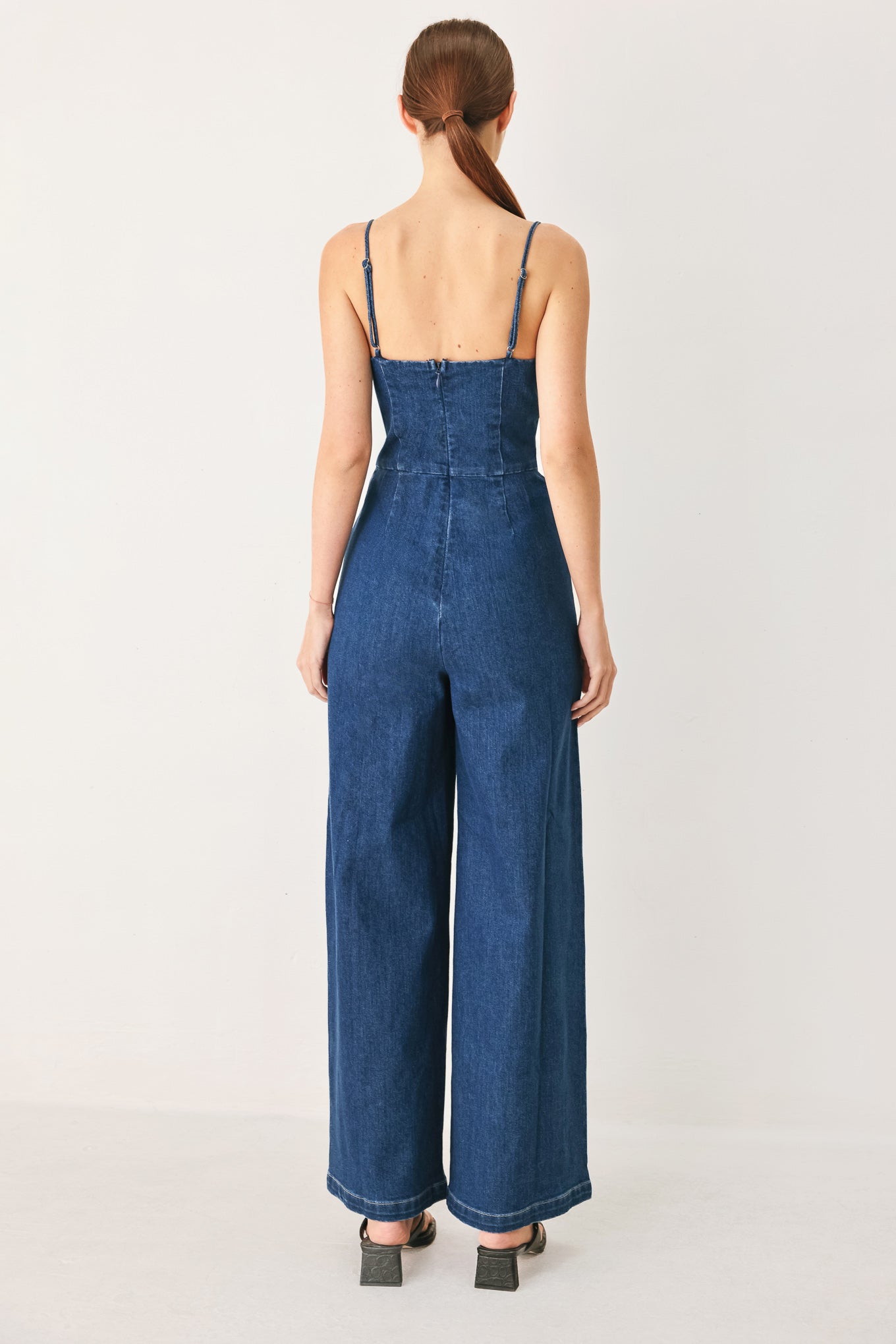 SWEET CHARM DENIM JUMPSUIT