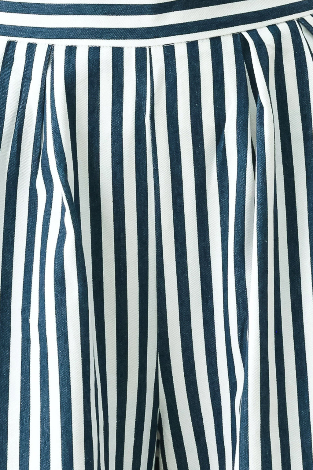 PORTSIDE STRIPE WOVEN WIDE LEG PANTS