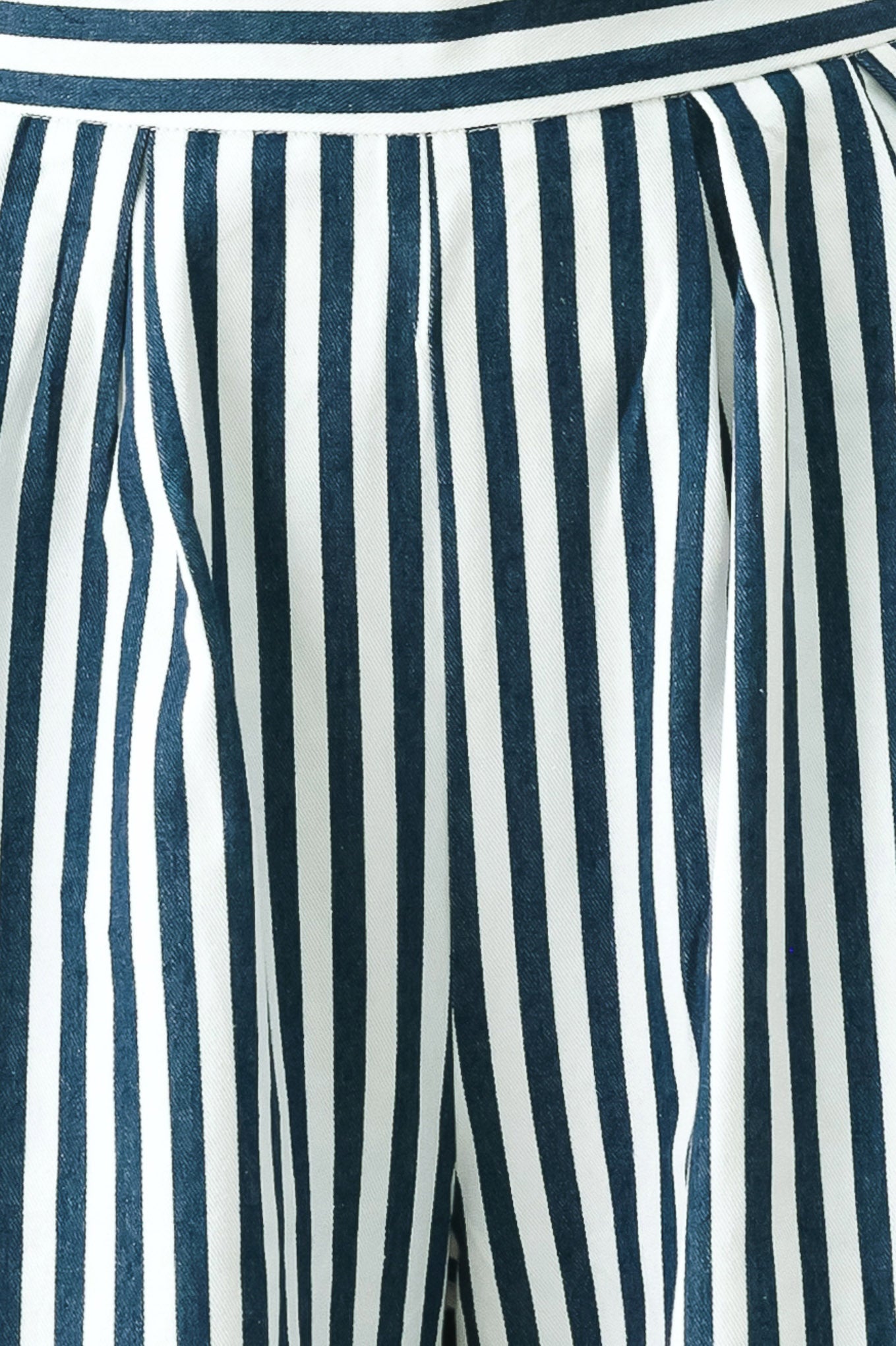 PORTSIDE STRIPE WOVEN WIDE LEG PANTS