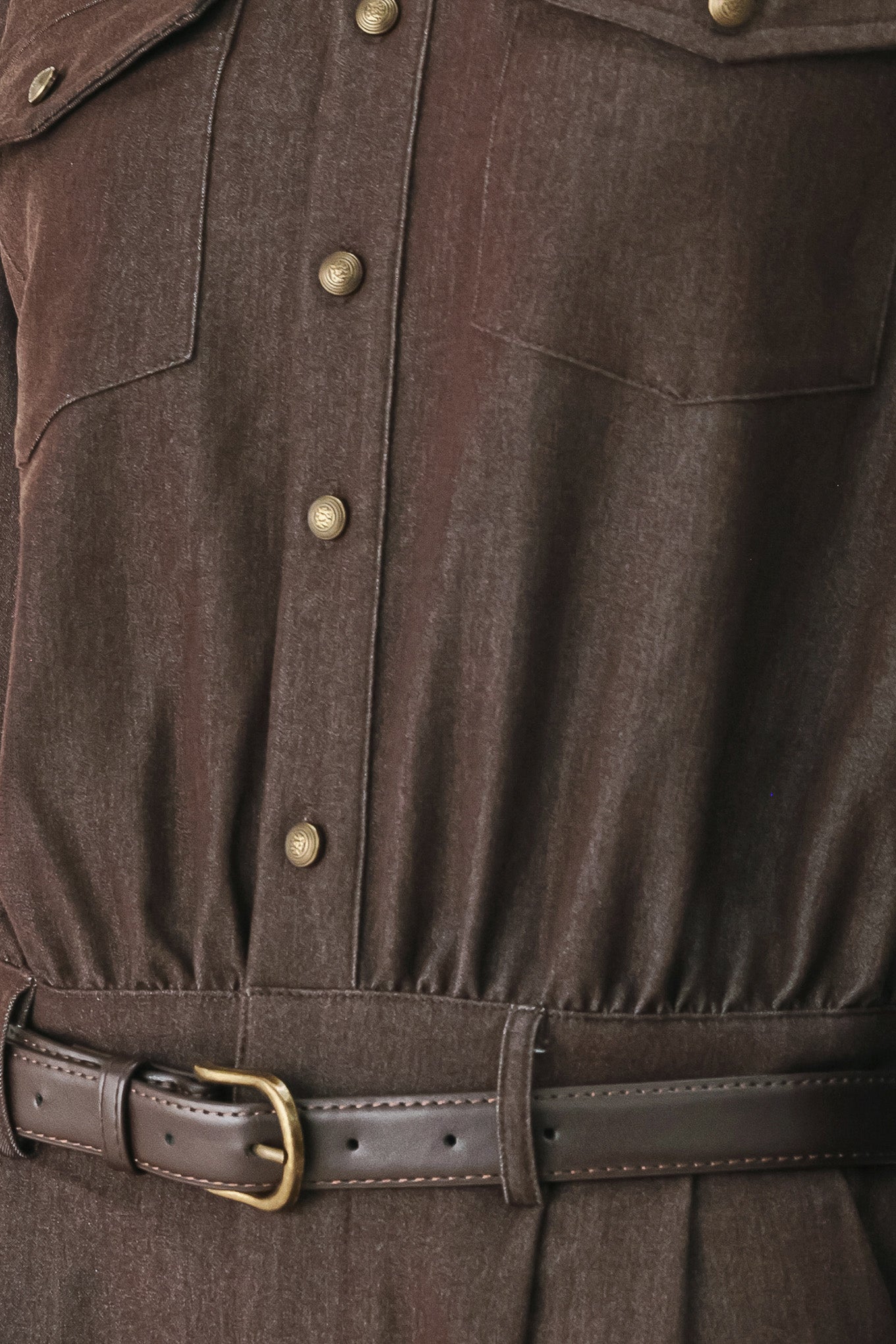 RICH COCOA WOVEN ROMPER