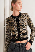 URBAN GODDESS LEOPARD SWEATER CARDIGAN