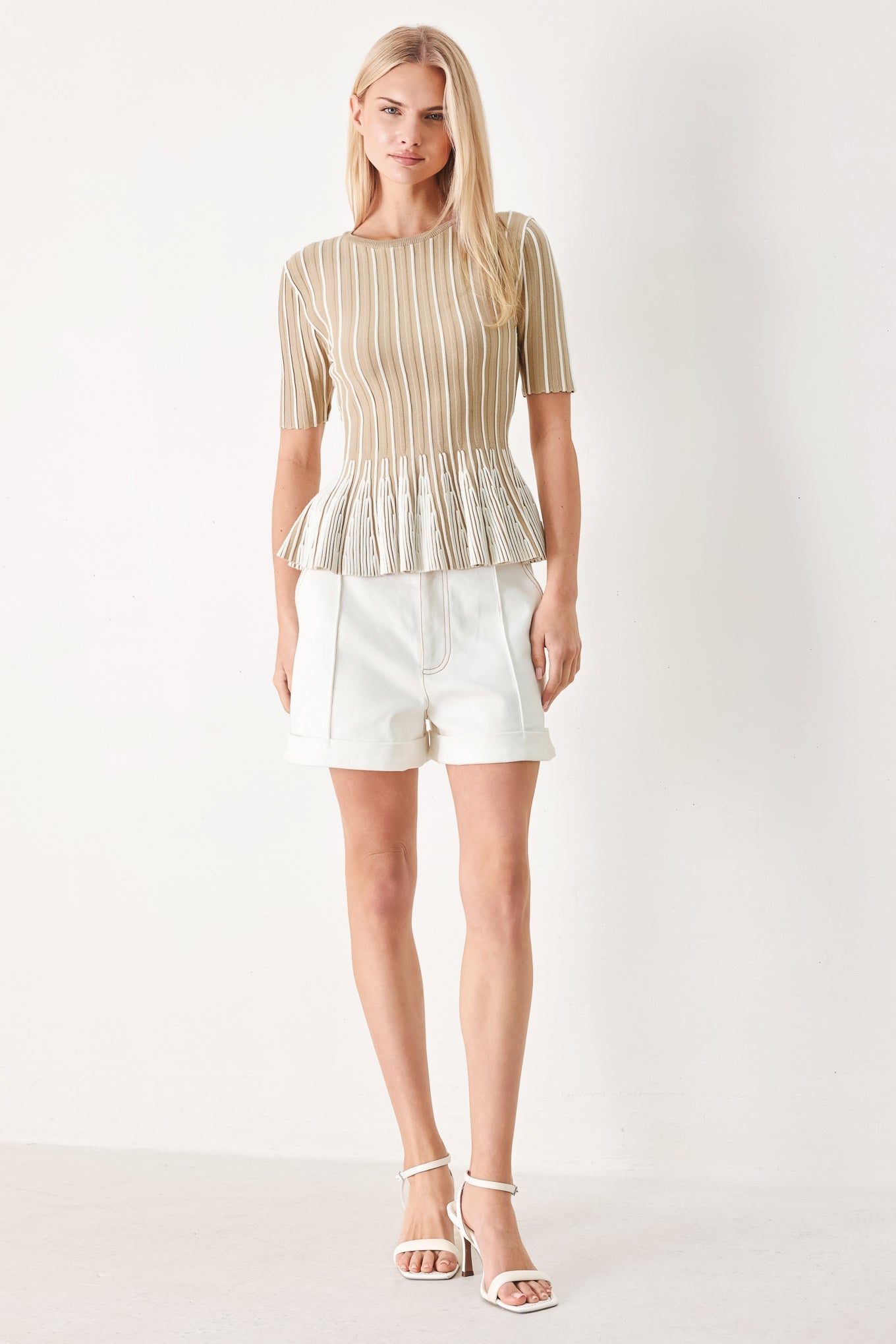 EASY SUMMER STRIPE SWEATER KNIT TOP