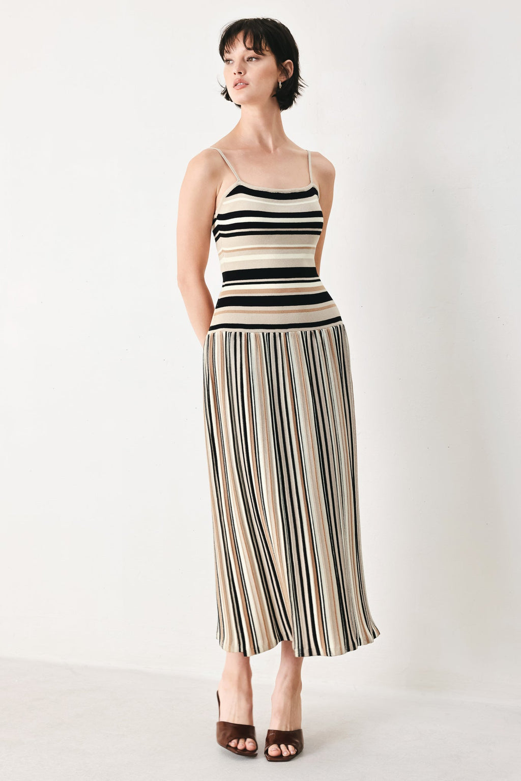 FESTIVAL FREQUENCY SWEATER KNIT MIDI DRESS