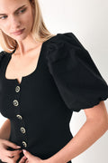 HEARTS ON YOU SWEATER KNIT TOP