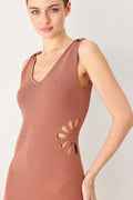 MODERN BLOOM SWEATER MIDI DRESS