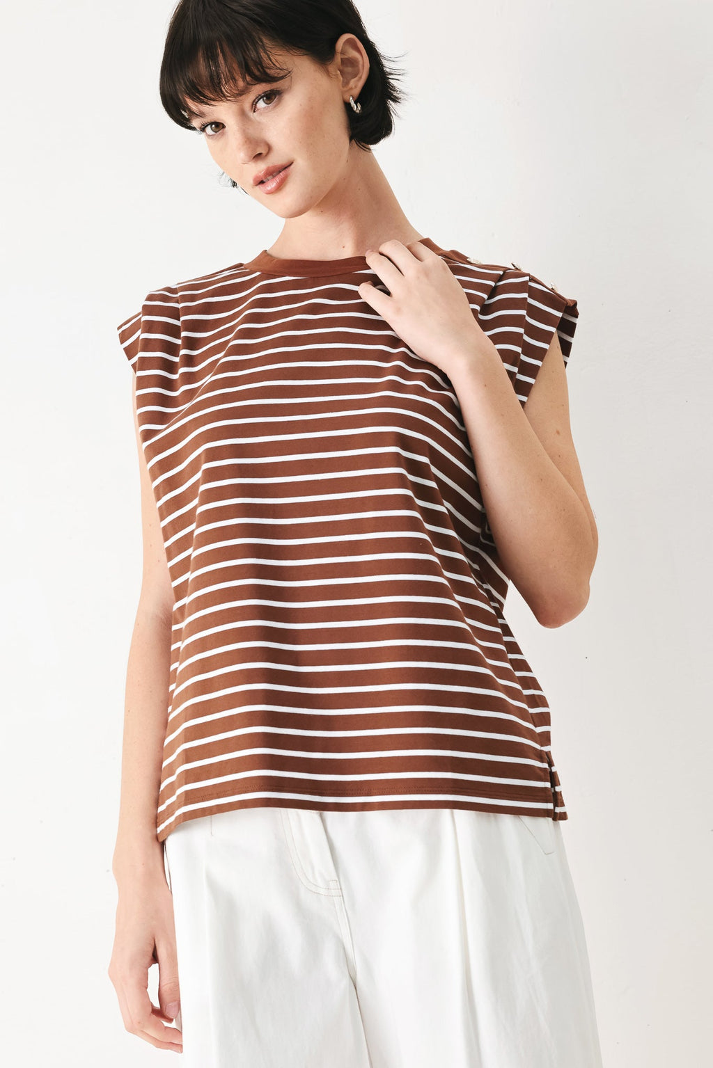 EVERYDAY COOL STRIP KNIT TOP