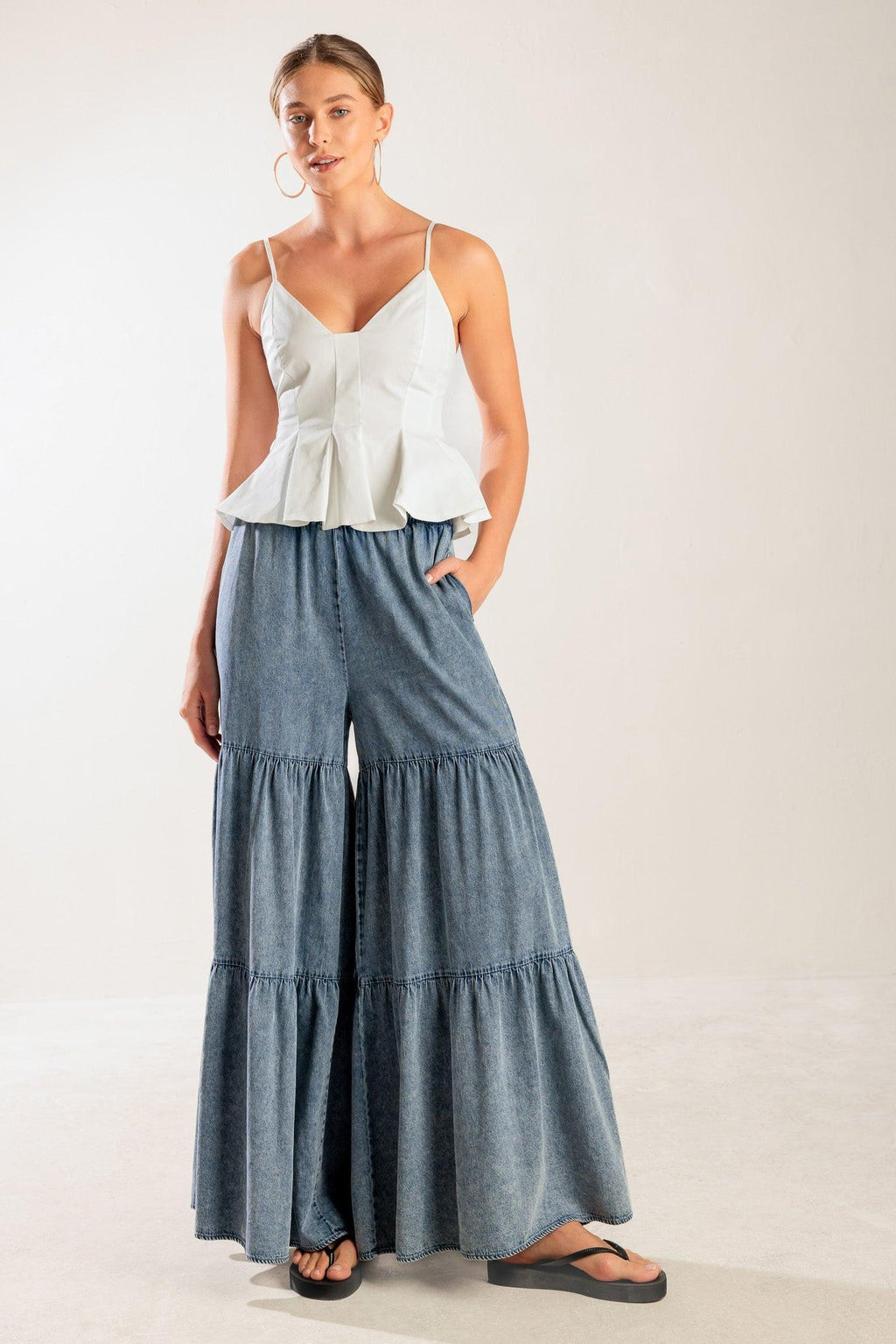 IT'S PERFECT TIMING WOVEN CAMI TOP
