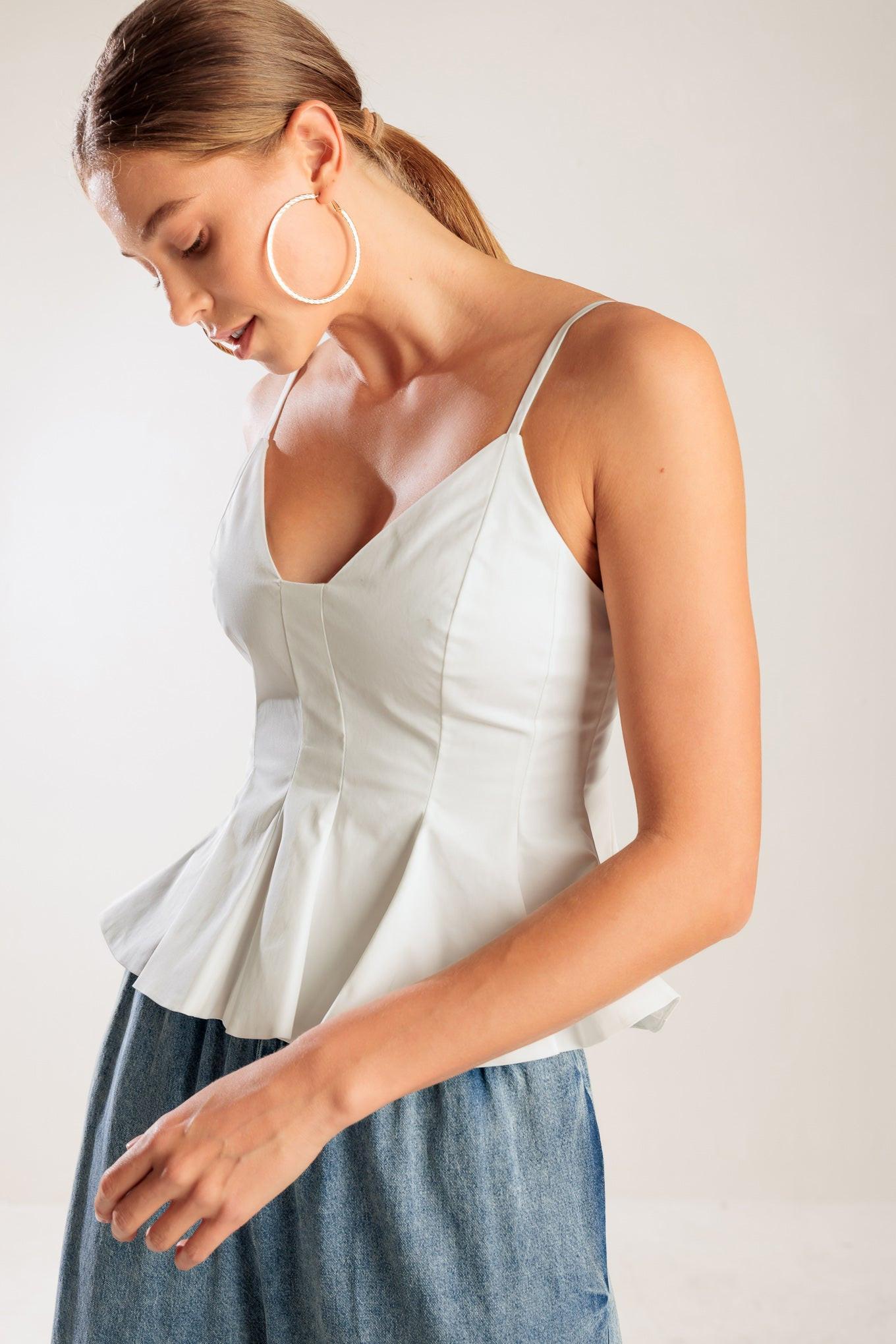 IT'S PERFECT TIMING WOVEN CAMI TOP