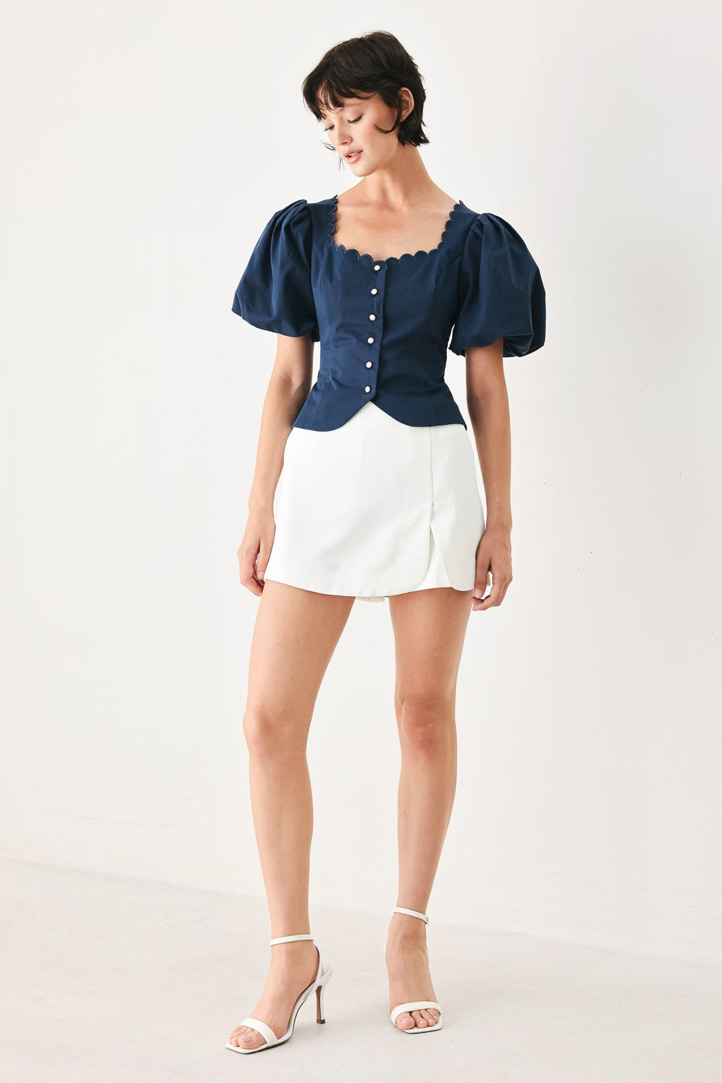 NEVER ORDINARY WOVEN TOP