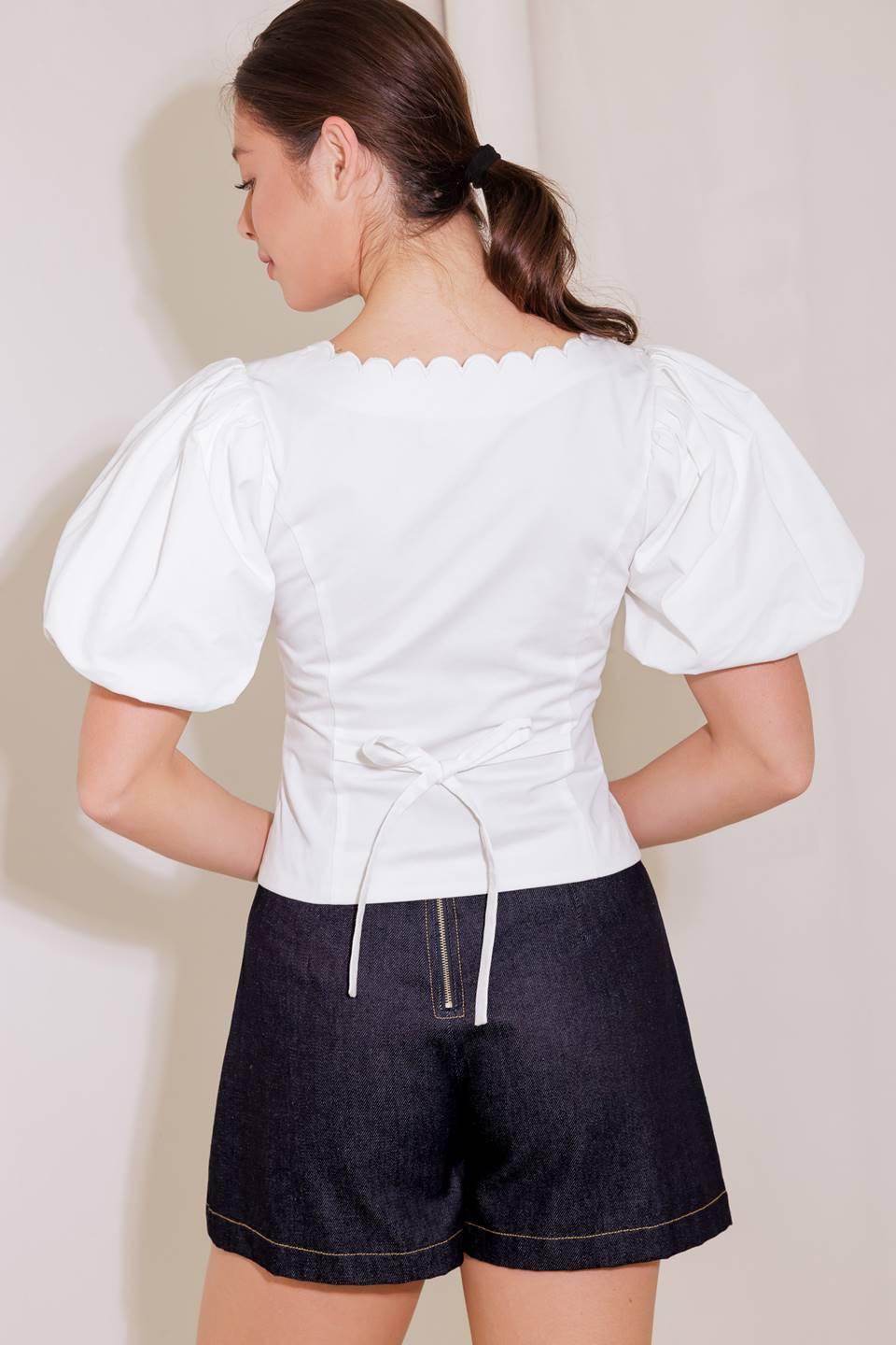 NEVER ORDINARY WOVEN TOP