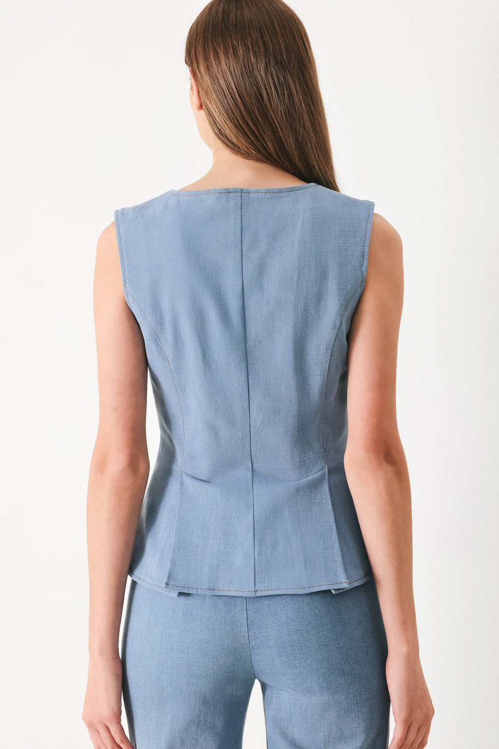 LUNA FLARE WOVEN TOP