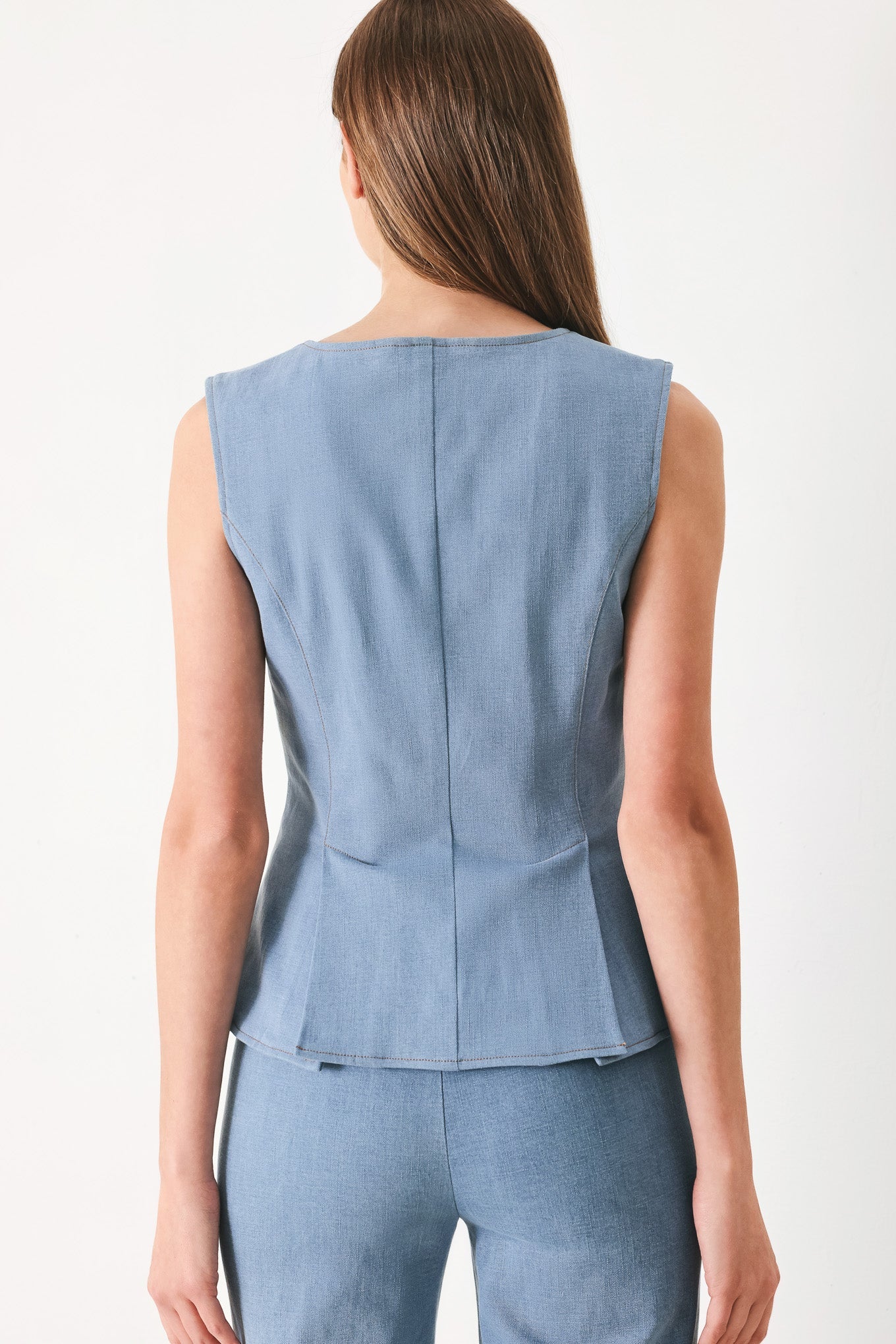 LUNA FLARE WOVEN TOP