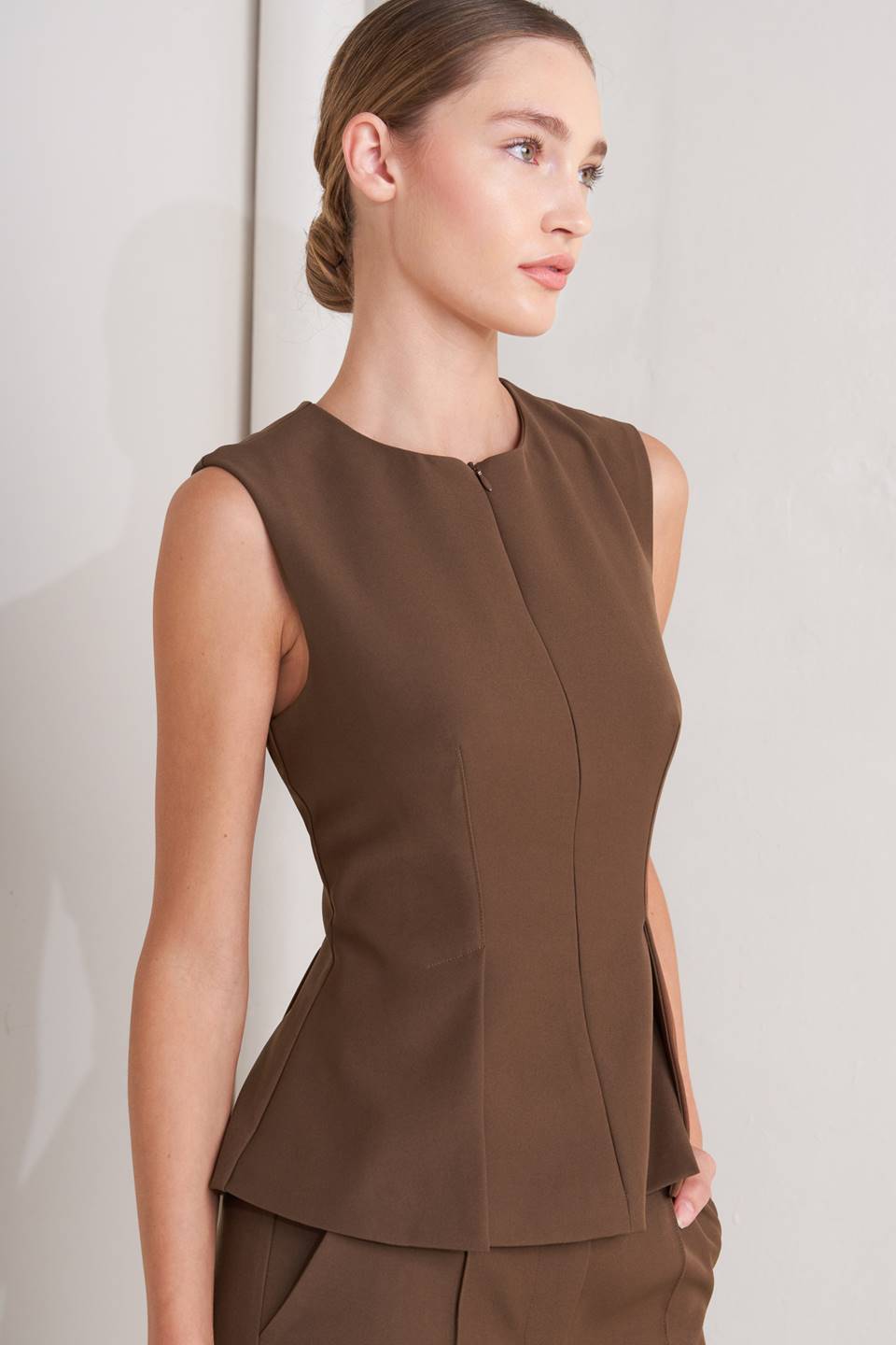 MODERN FLOW WOVEN TOP